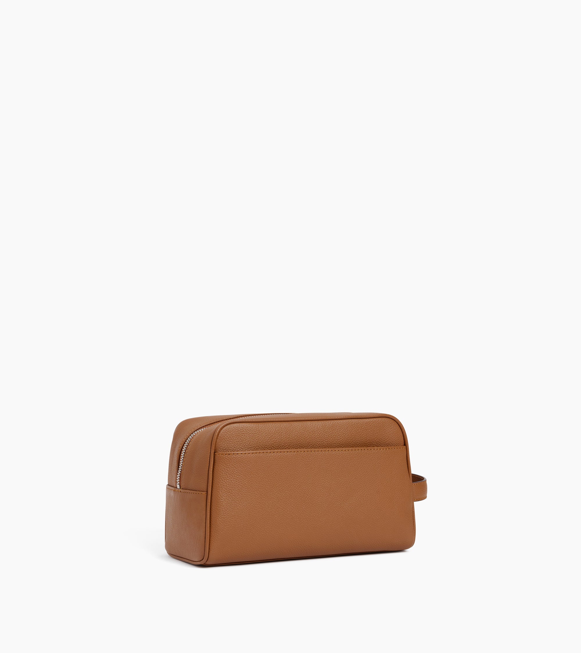 Grained leather toiletry bag