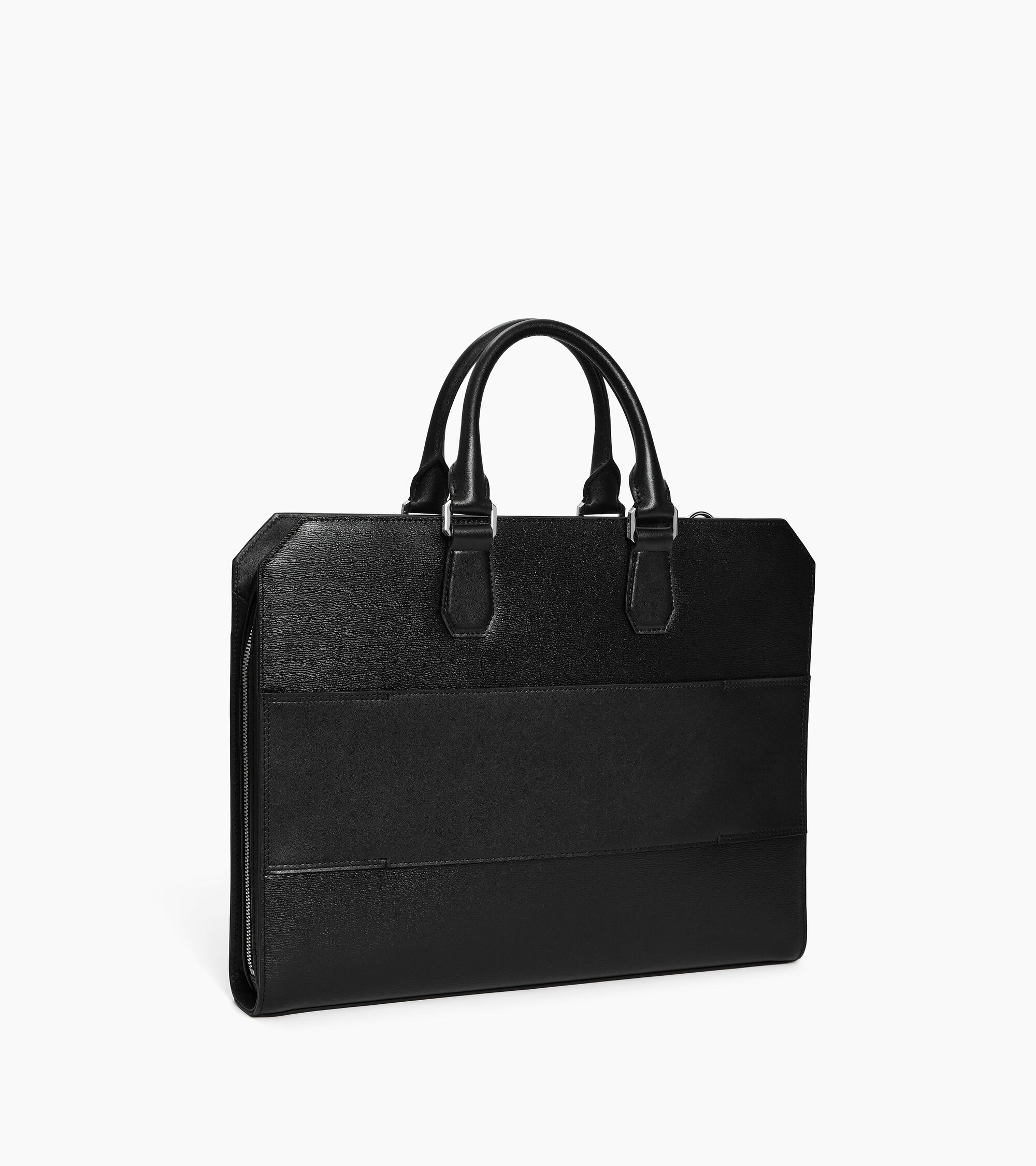 Anatole Slim 15" document case in bonded and smooth leather