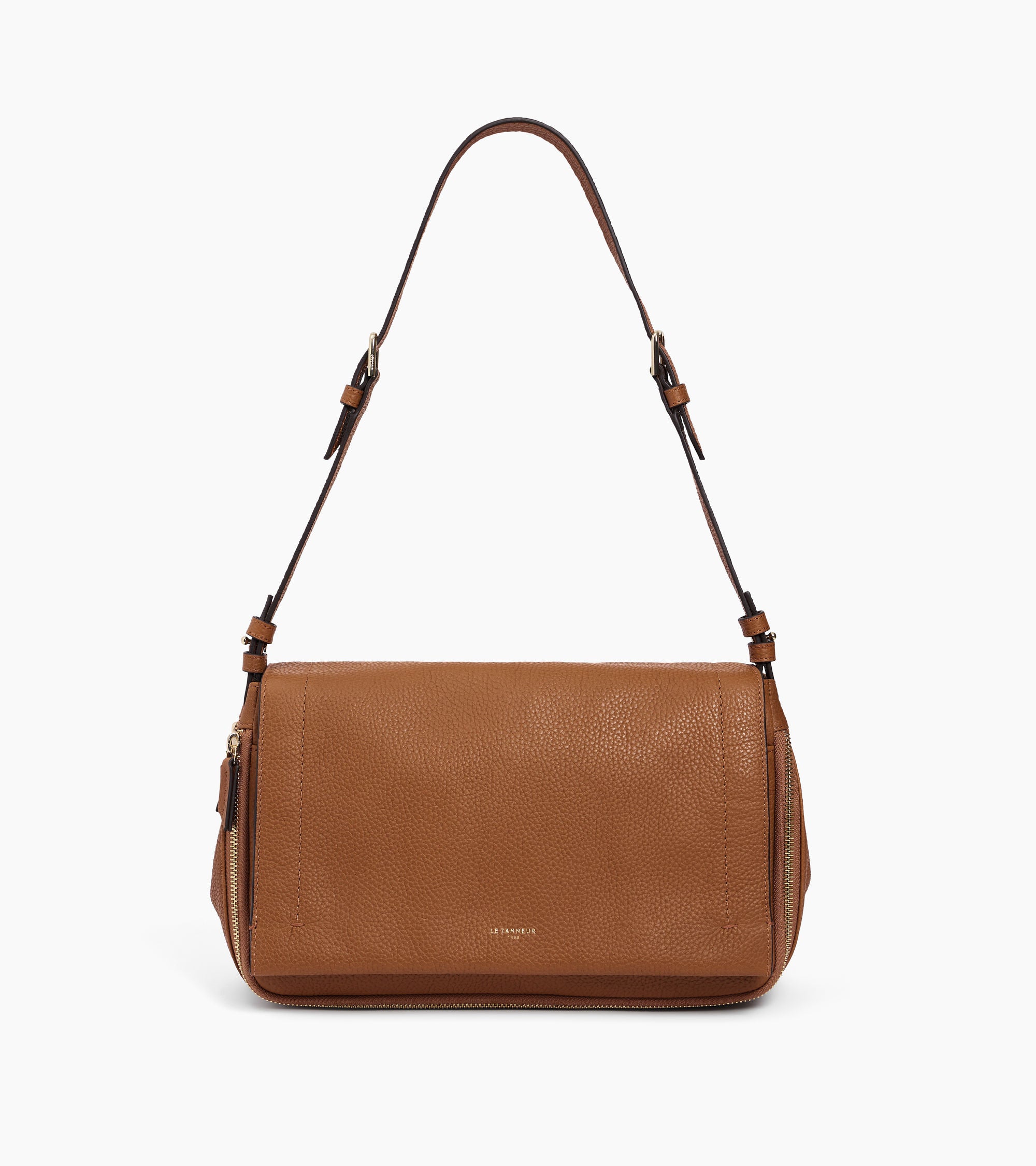 Aurore medium shoulder bag in grained leather