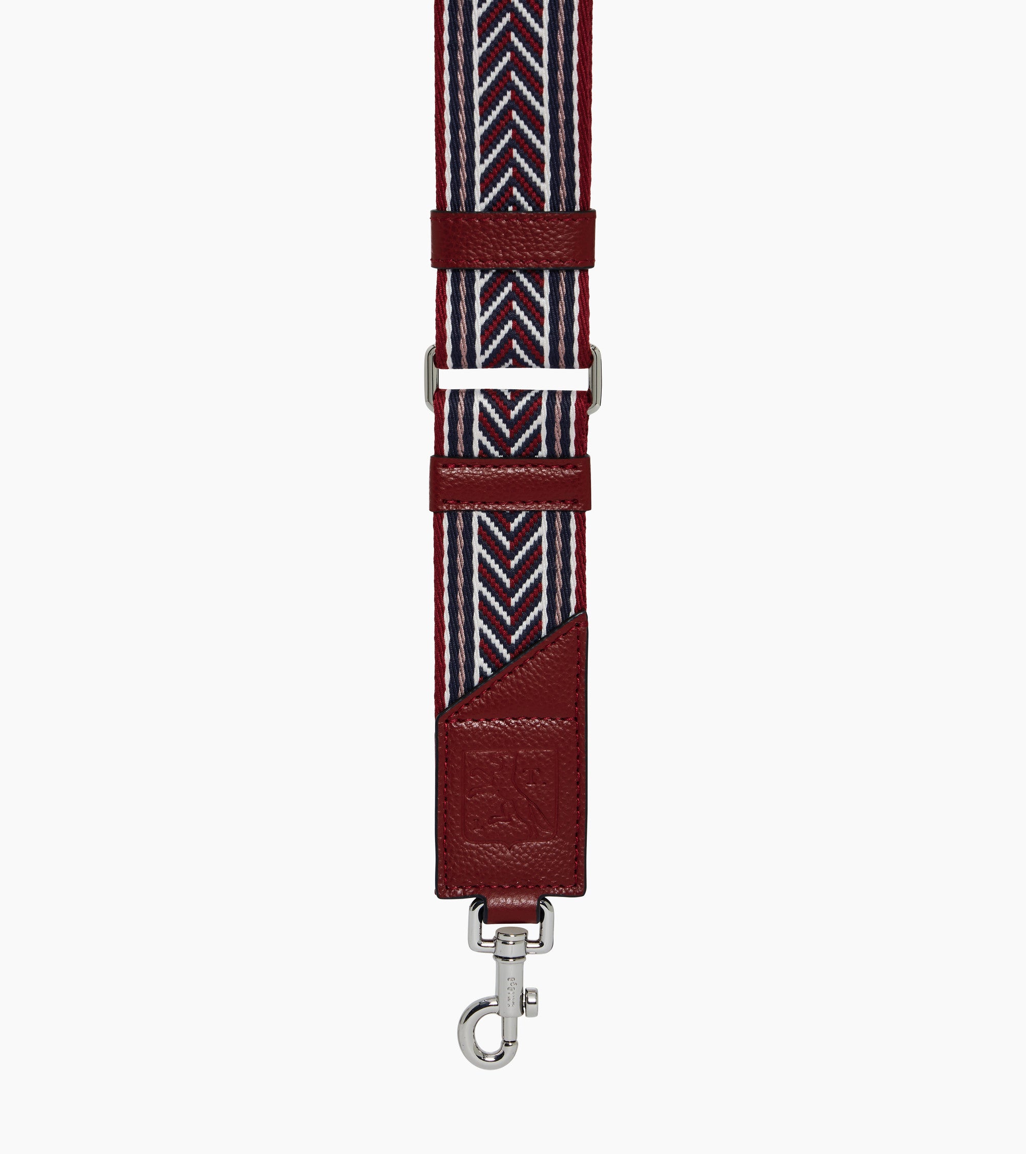Adjustable striped shoulder strap