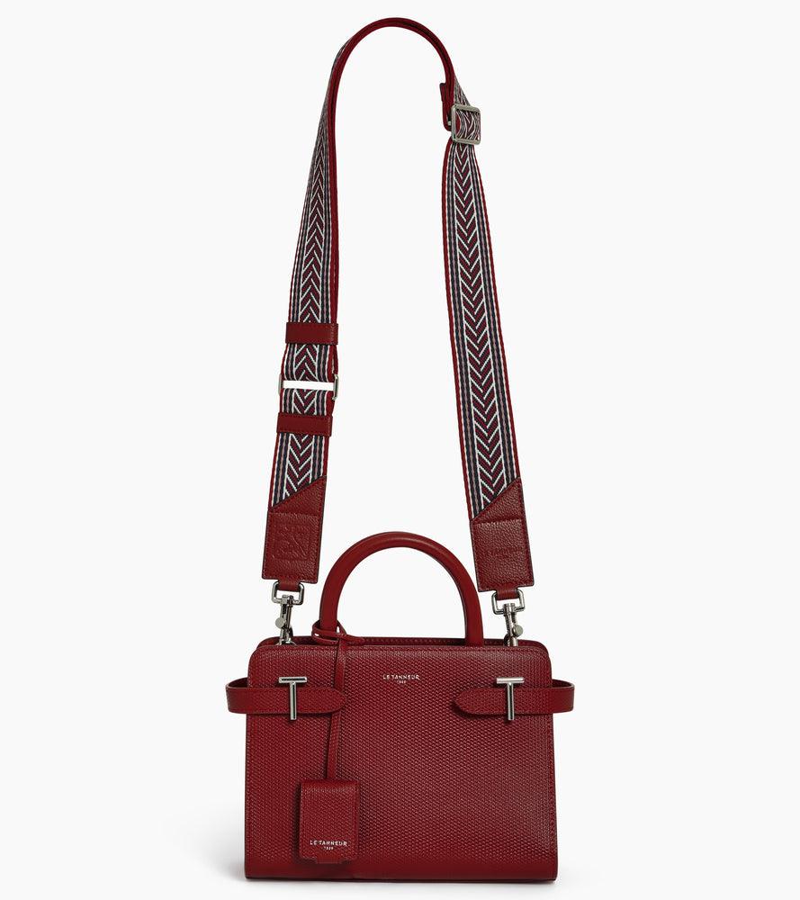 Adjustable striped shoulder strap