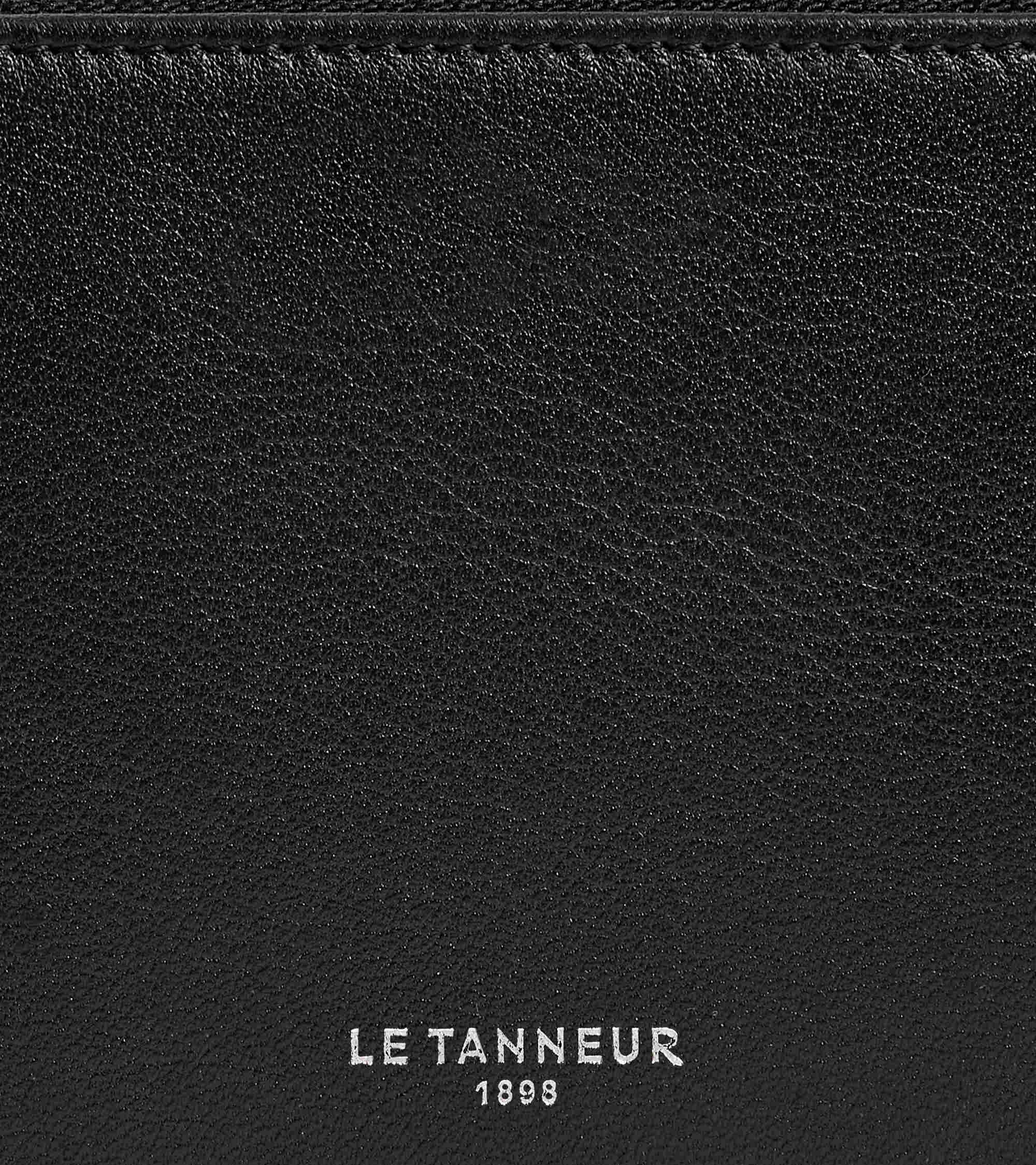 Albertine zipped coin purse with removable card holder in smooth leather