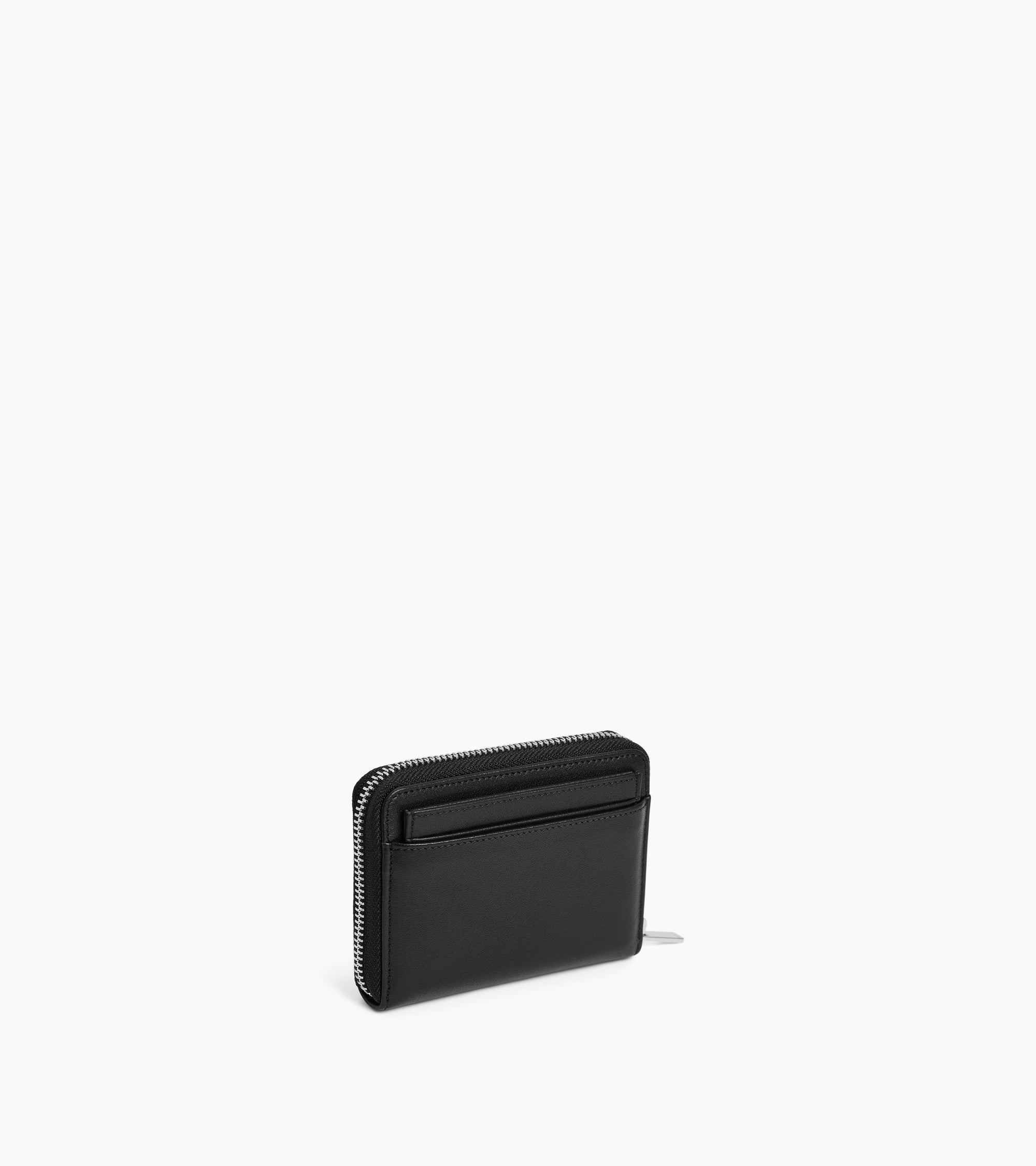 Albertine zipped coin purse with removable card holder in smooth leather