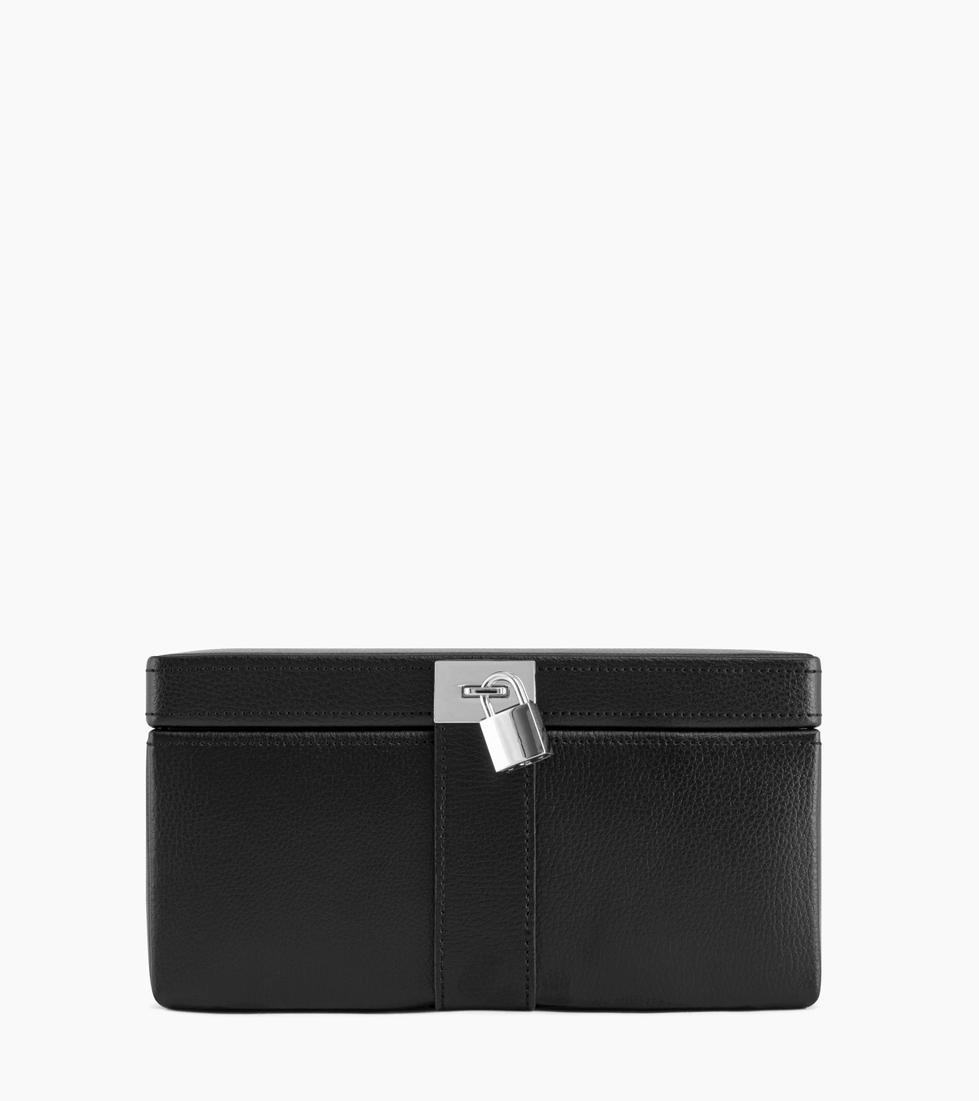 Large jewelry box in leather