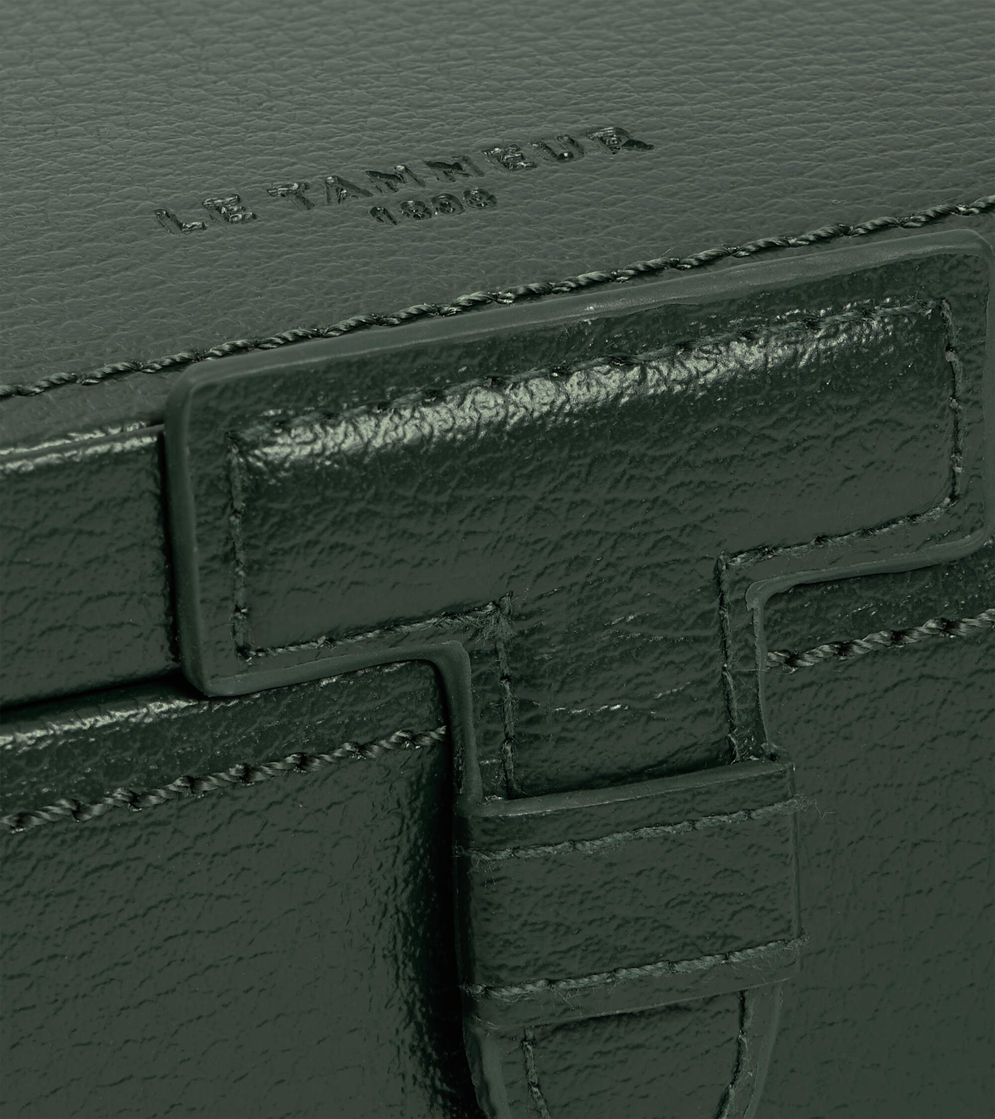 5 slot watch box in grained leather