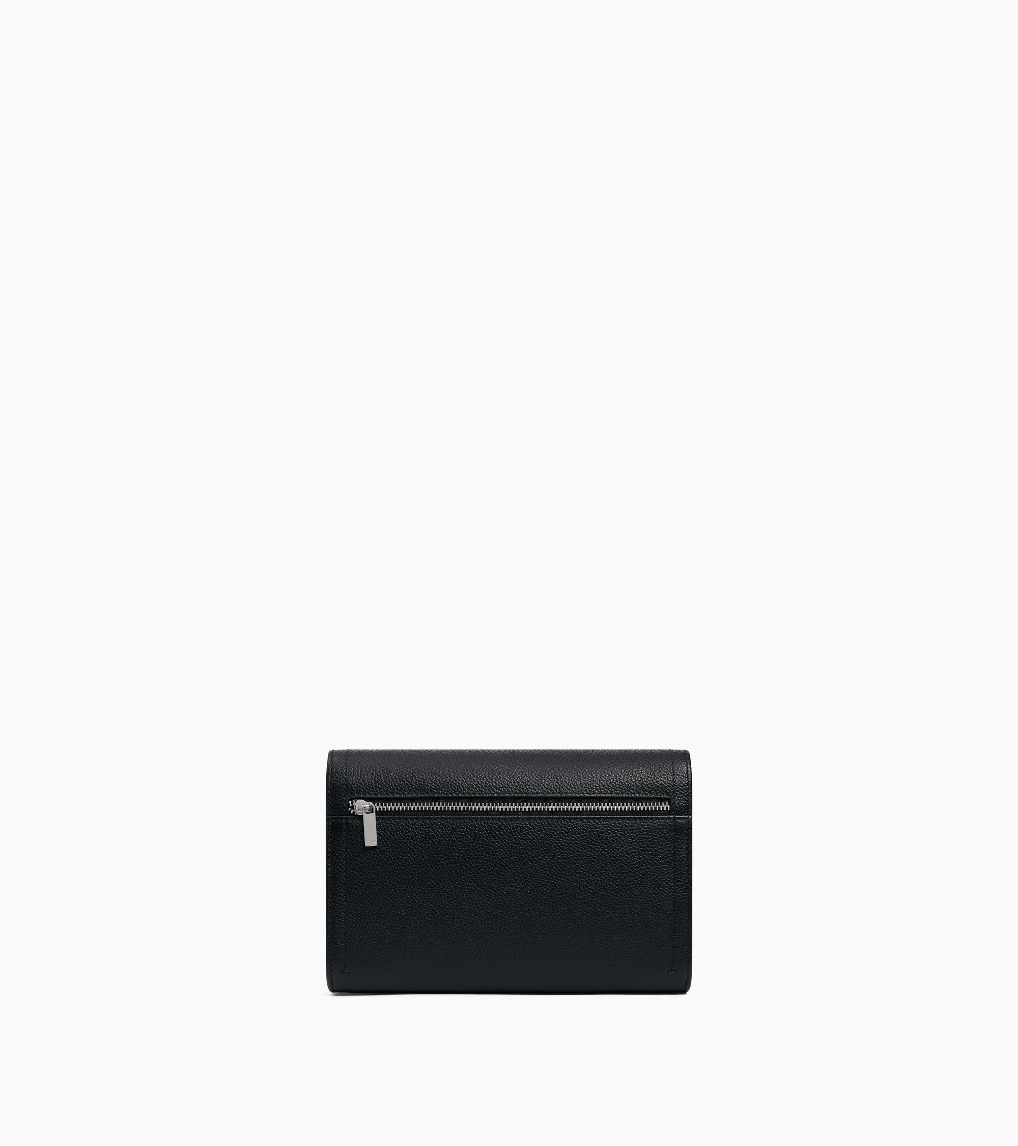 Three-slot soft travel watch case in leather