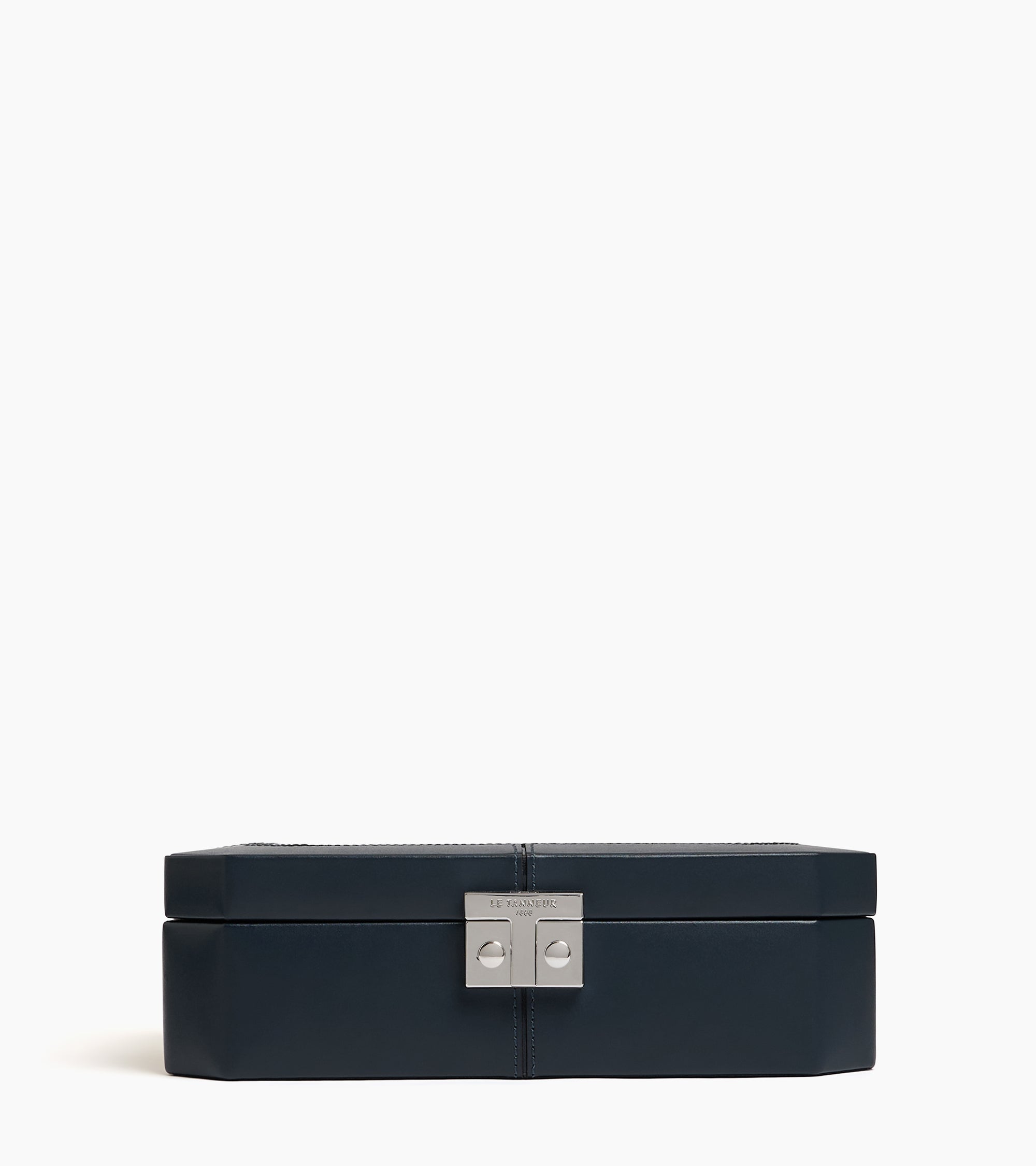 Box for 8 watches with T-clasp in leather