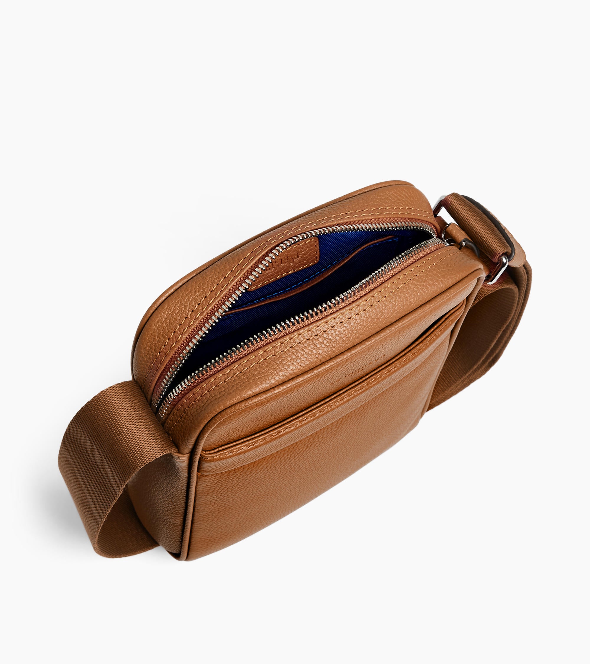 Charles small crossbody bag in grained leather