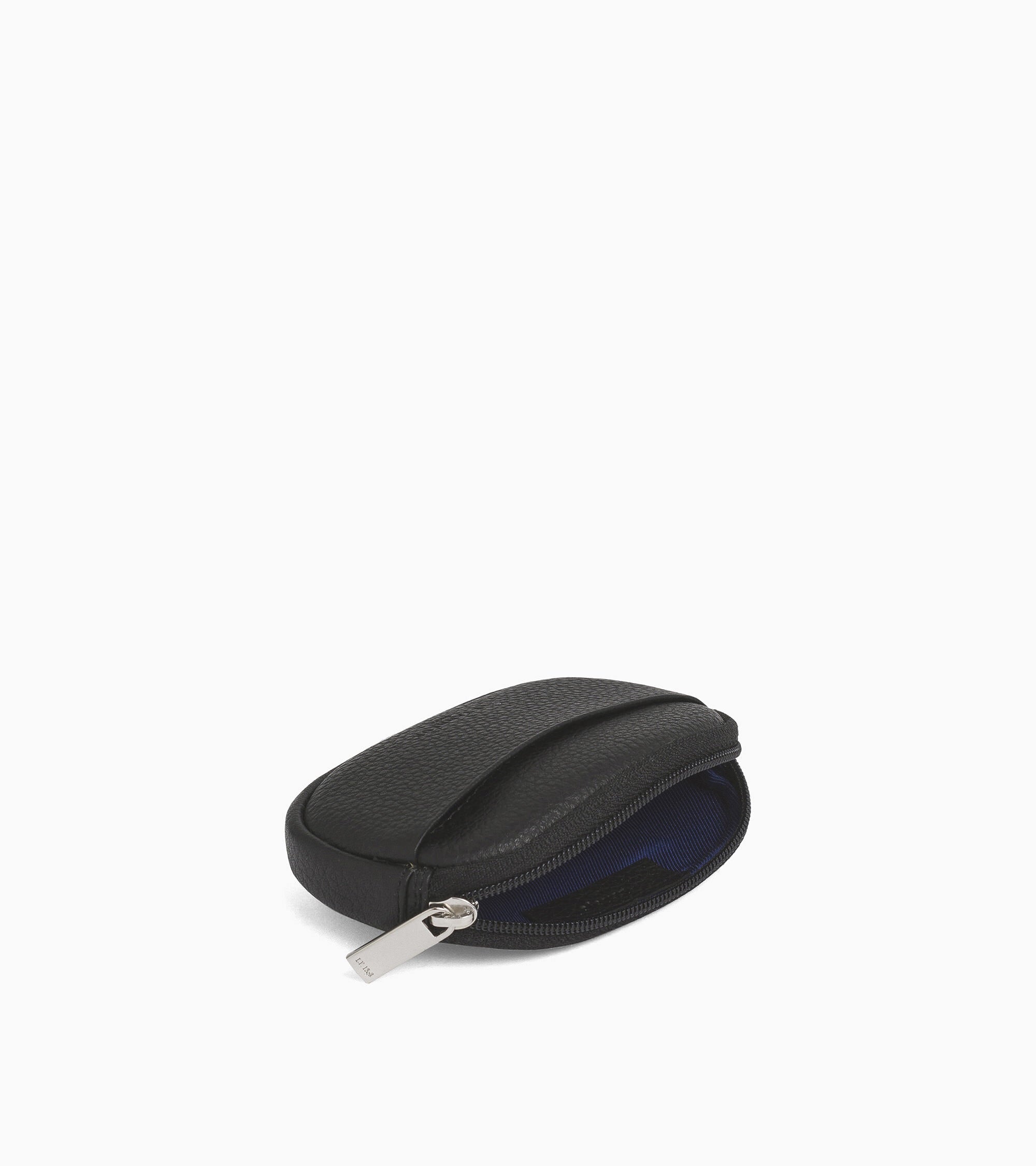 Charles zipped coin purse in grained leather