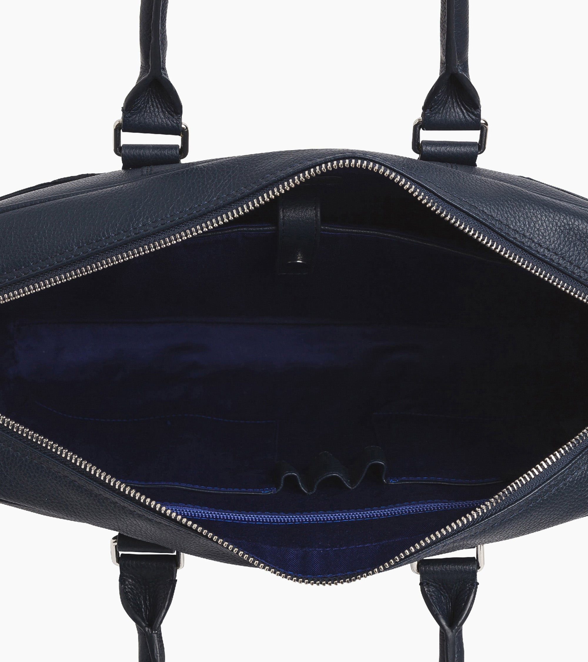 Charles 17" briefcase in grained leather medium size