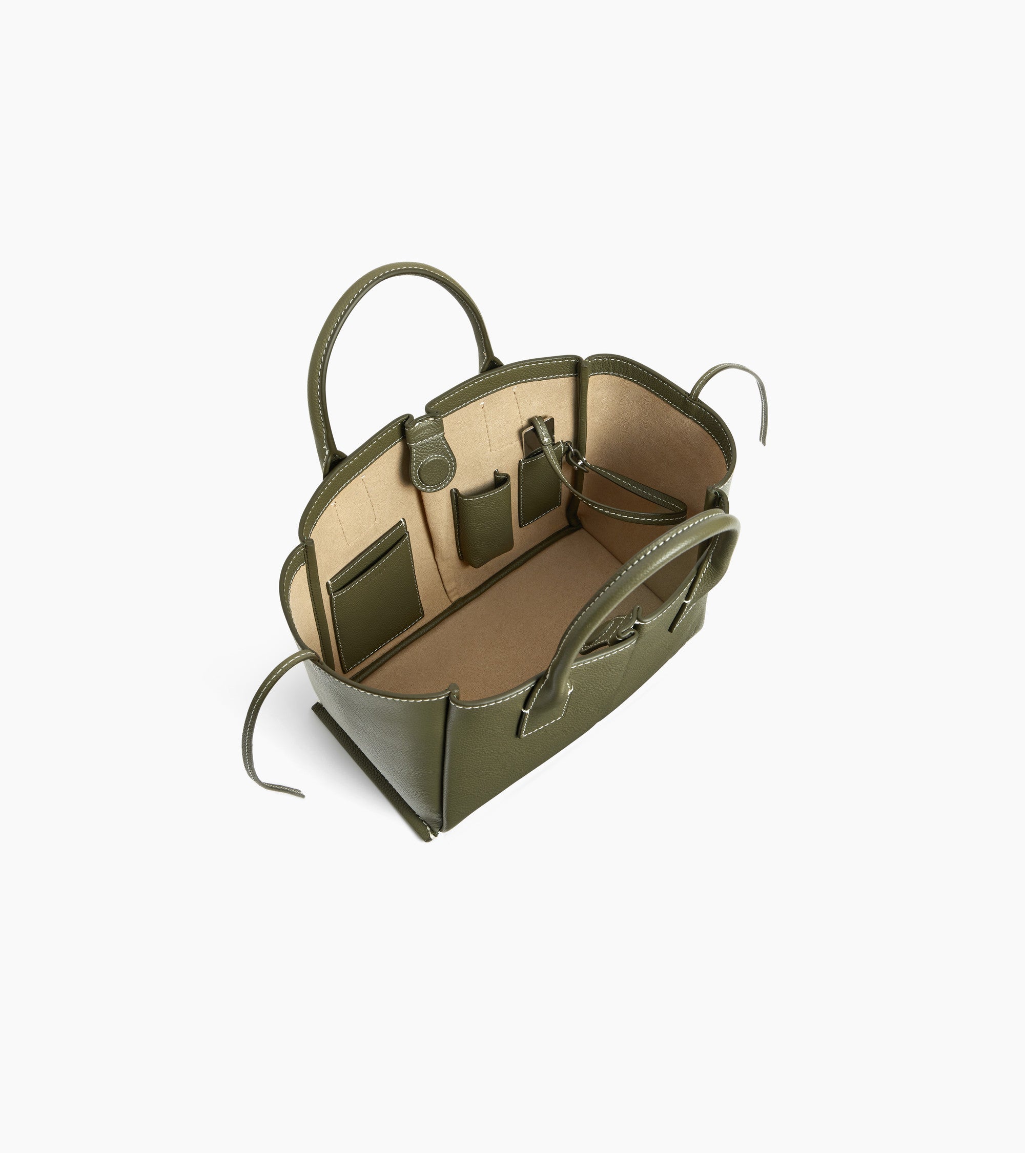 Elena small handbag in grained leather