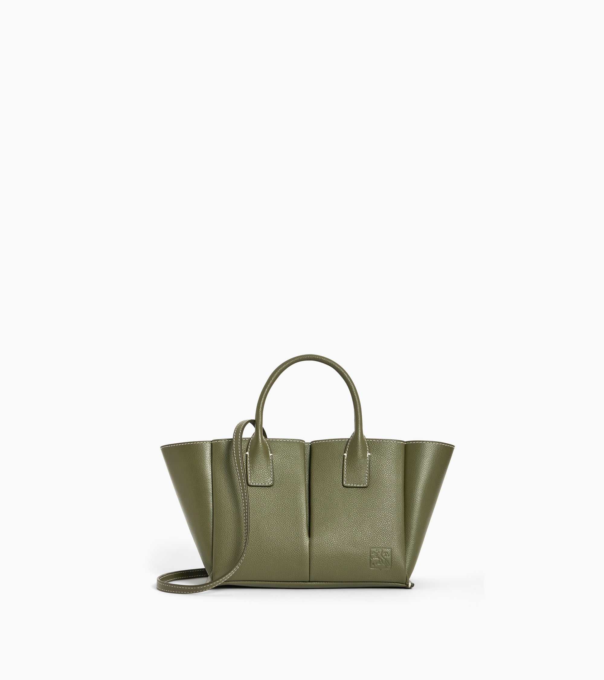 Elena small handbag in grained leather