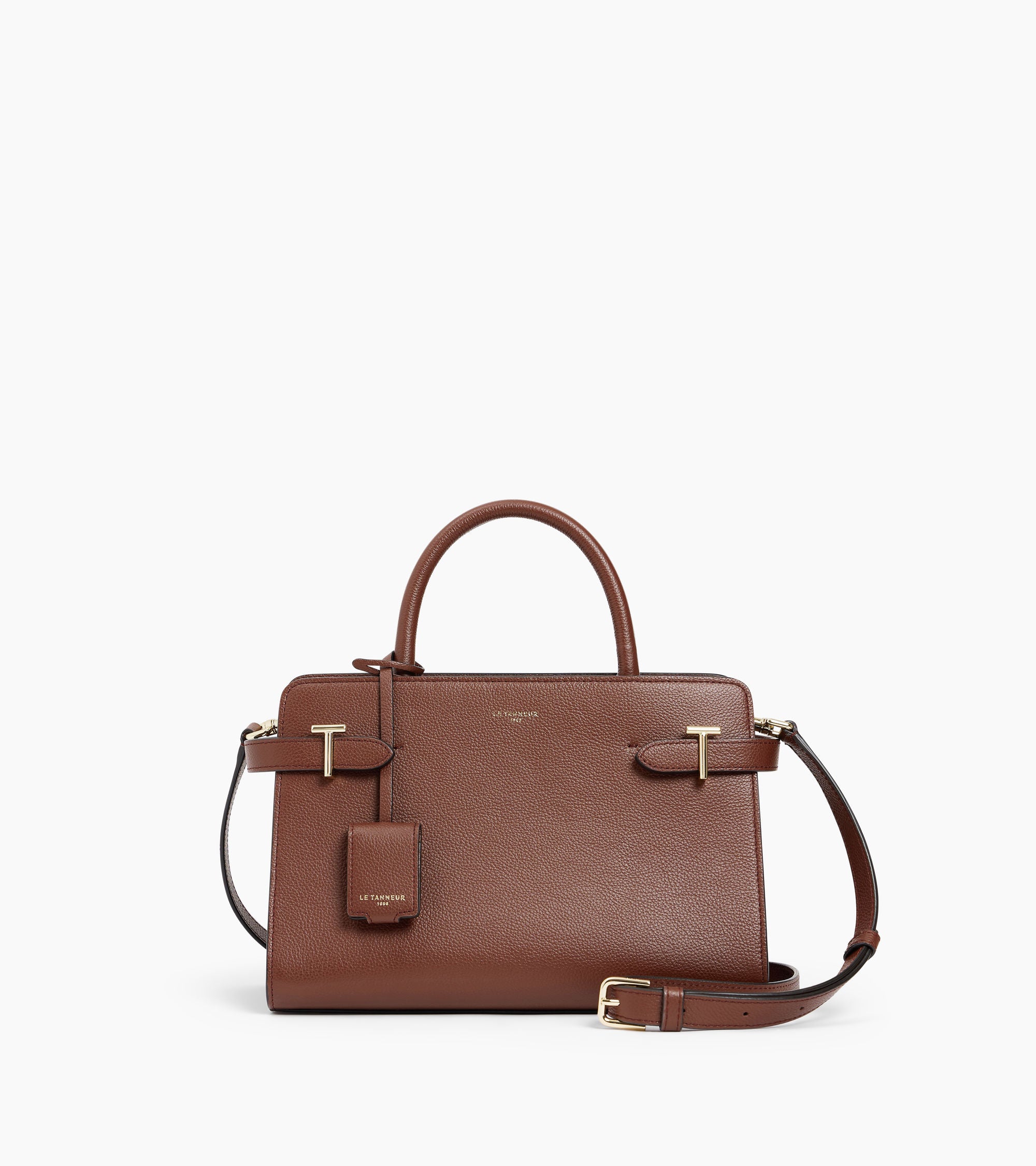 Emilie medium-sized handbag in grained leather