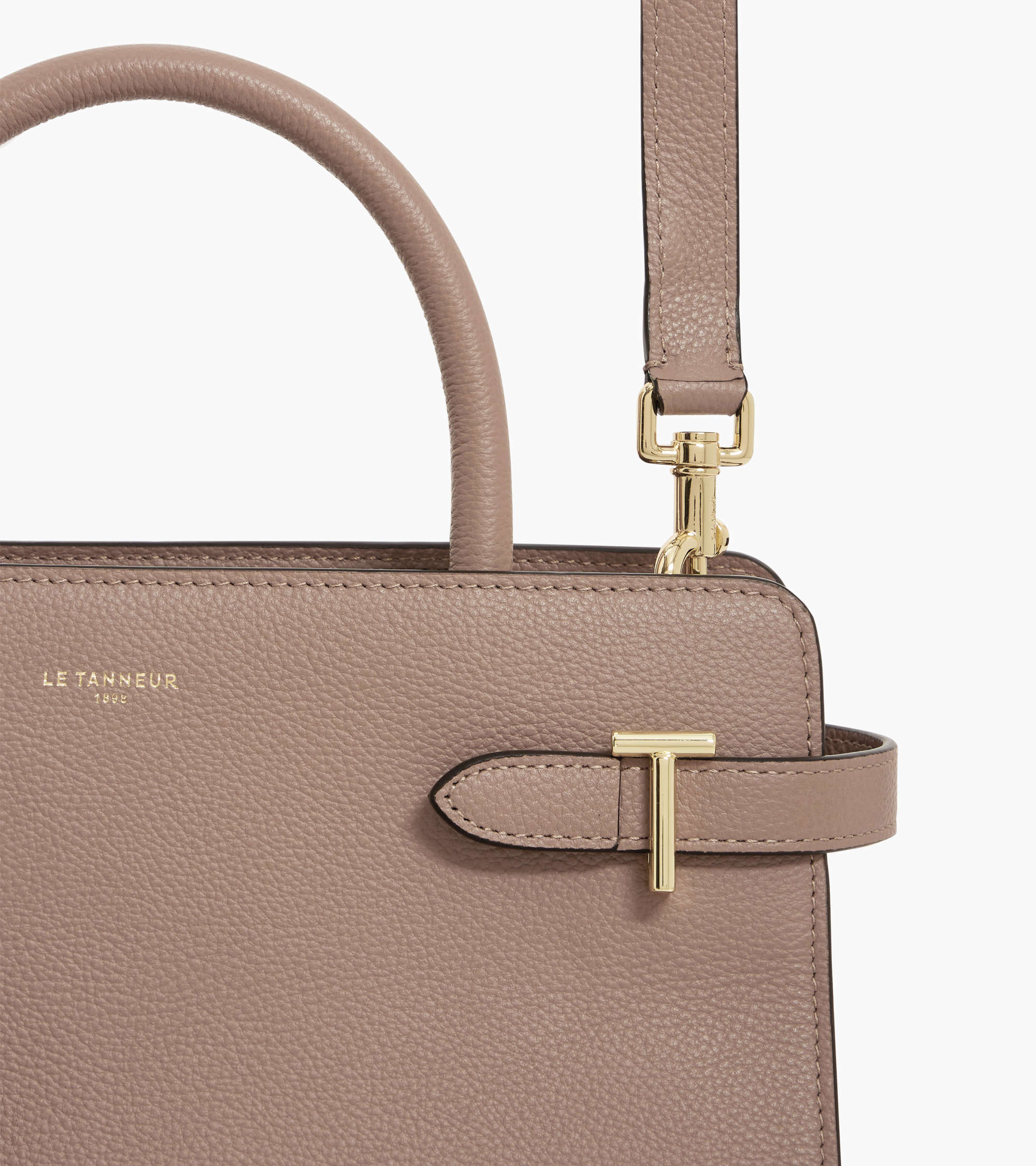 Emilie medium-sized handbag in grained leather