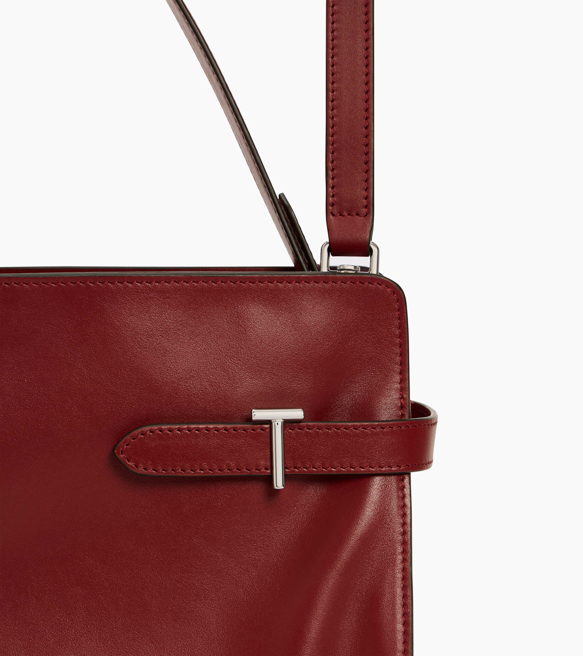 Emie large shoulderbag in smooth leather and nubuck