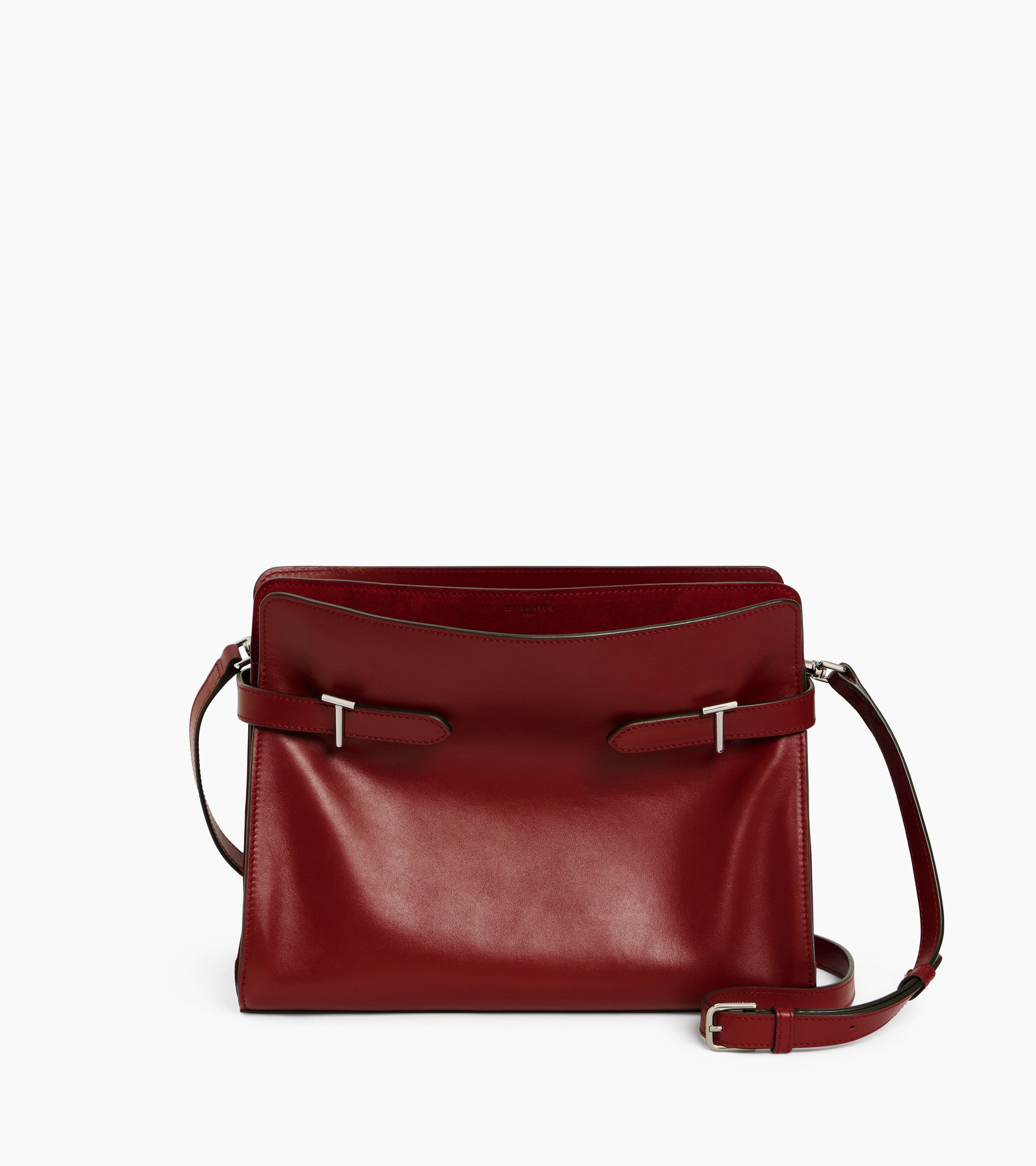 Emie large shoulderbag in smooth leather and nubuck