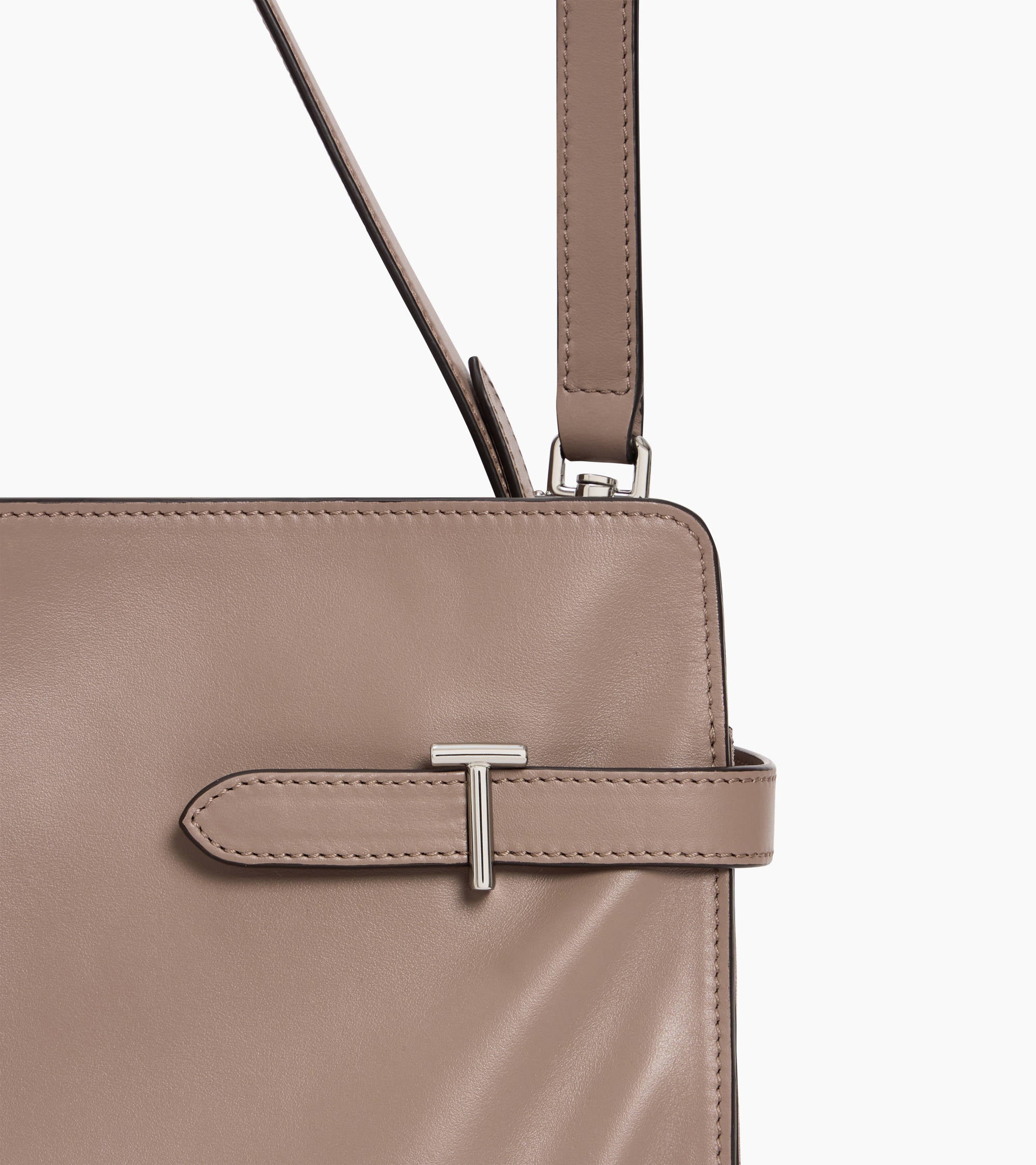 Emie large shoulderbag in smooth leather and nubuck