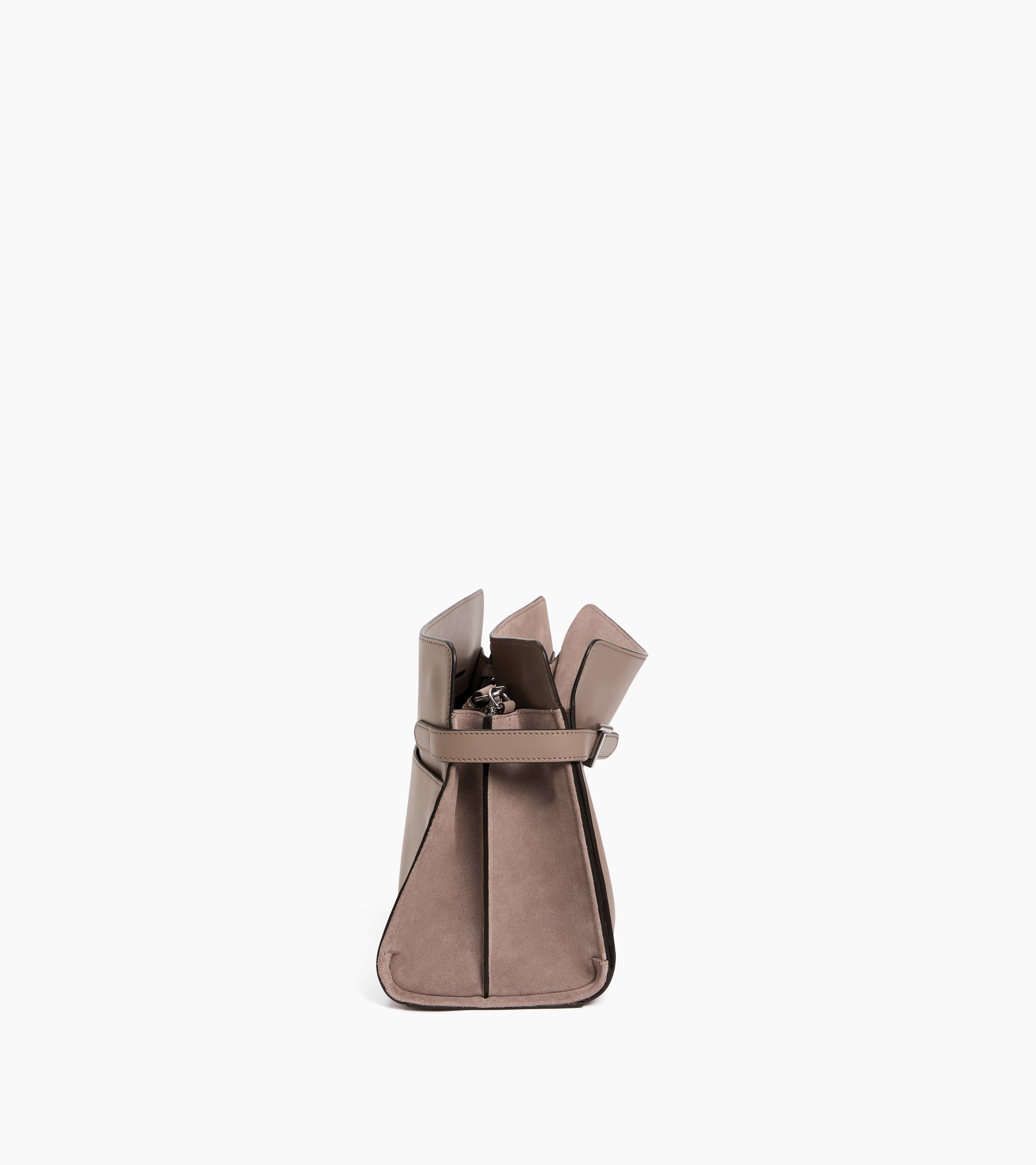 Emie large shoulderbag in smooth leather and nubuck