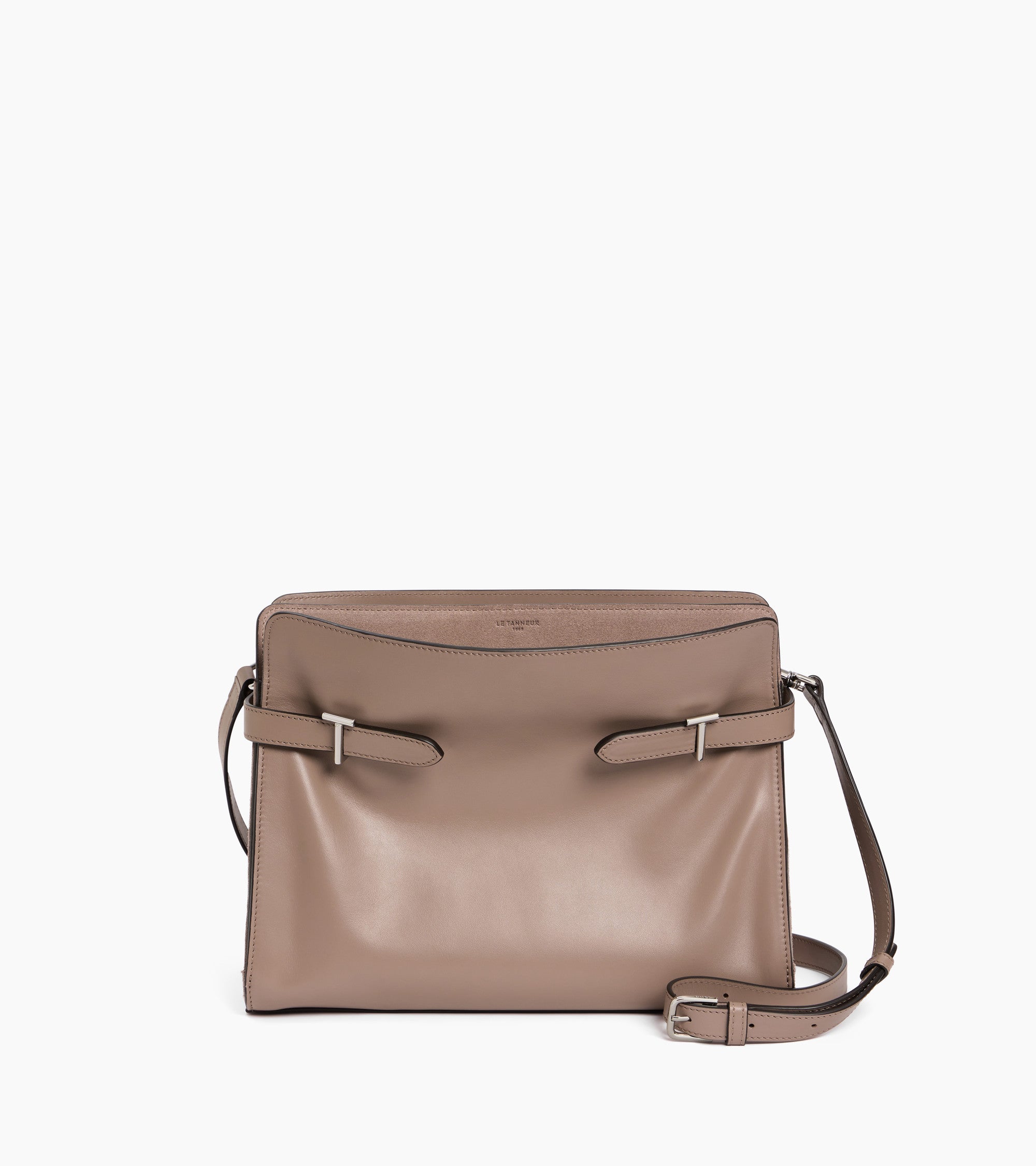 Emie large shoulderbag in smooth leather and nubuck