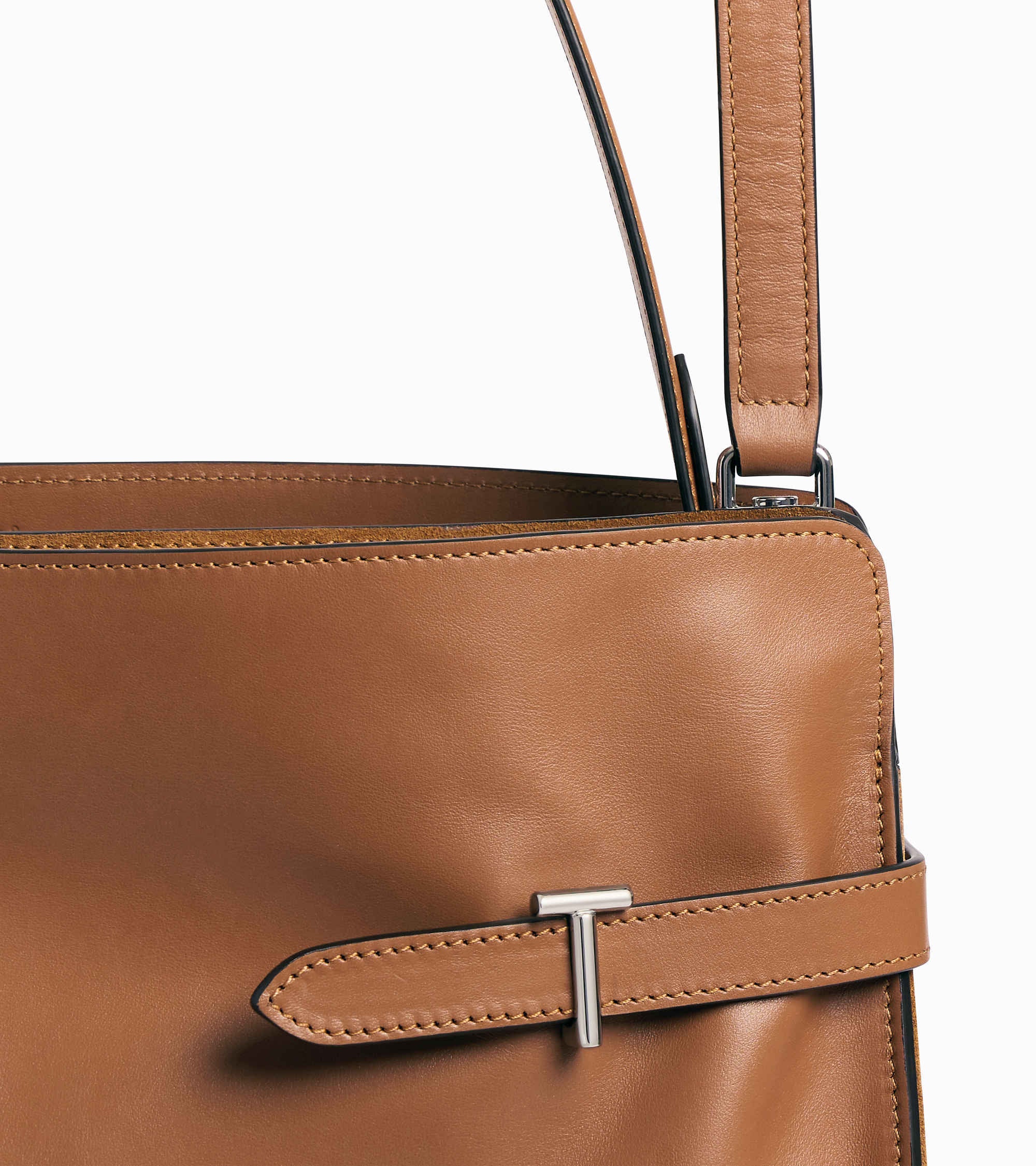 Emie maxi shoulderbag in smooth leather and nubuck