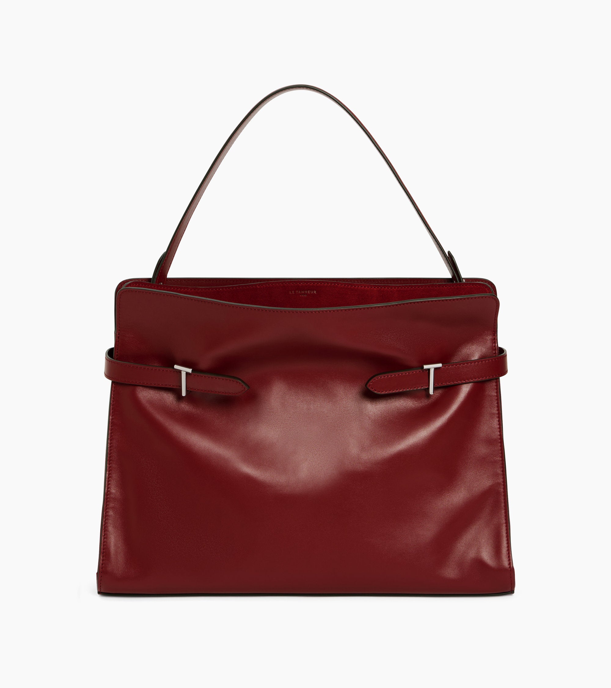 Emie maxi shoulderbag in smooth leather and nubuck