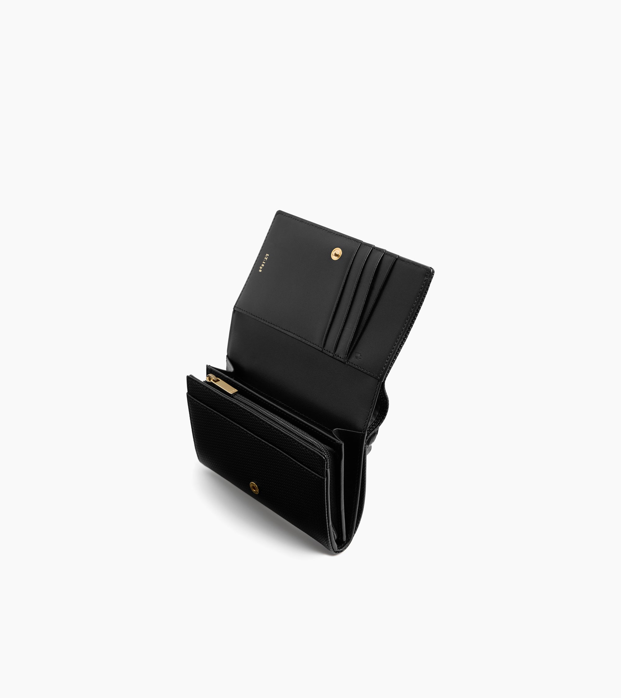 Emilie T signature leather wallet