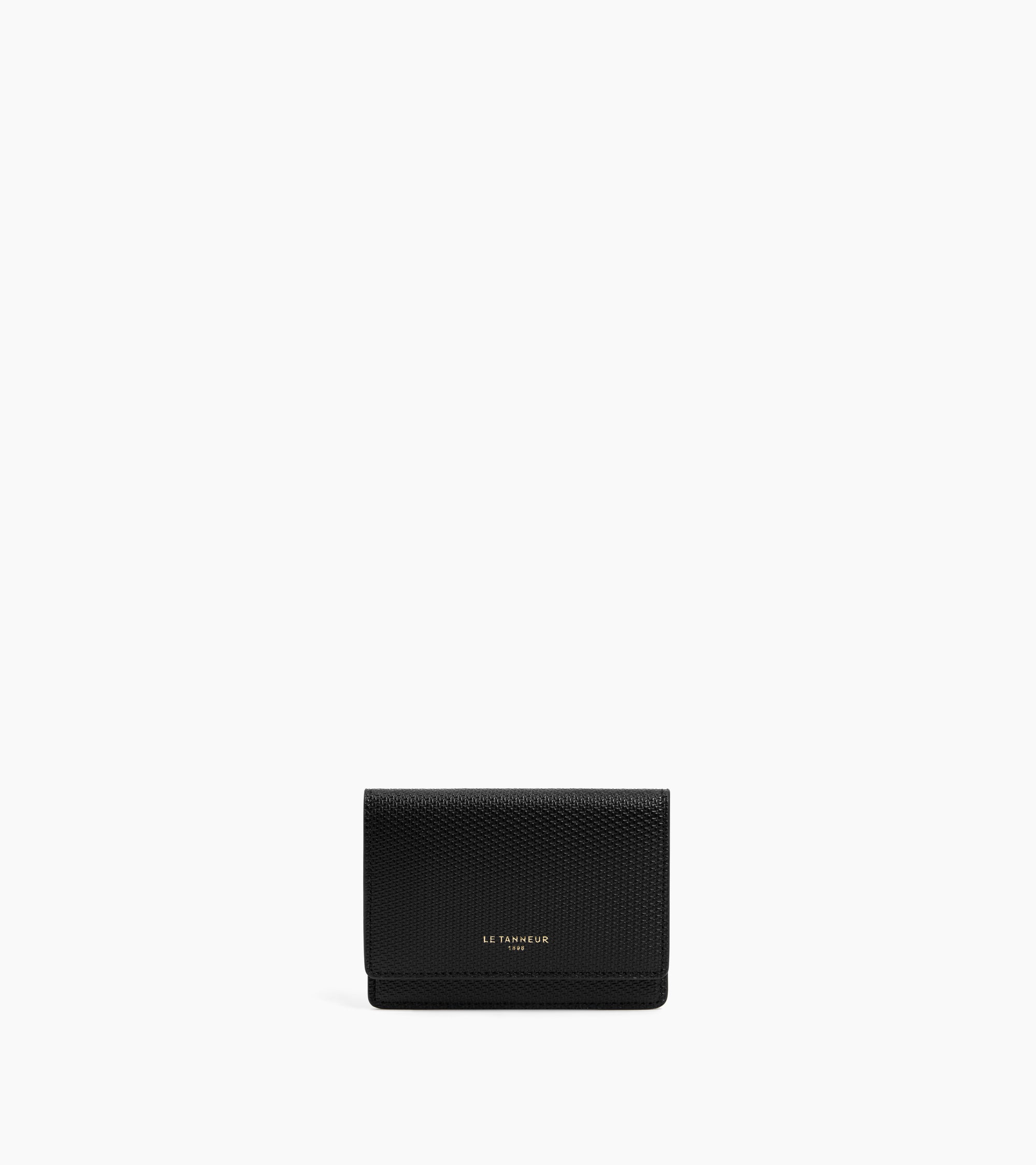 Emilie flap cardholder in T signature leather