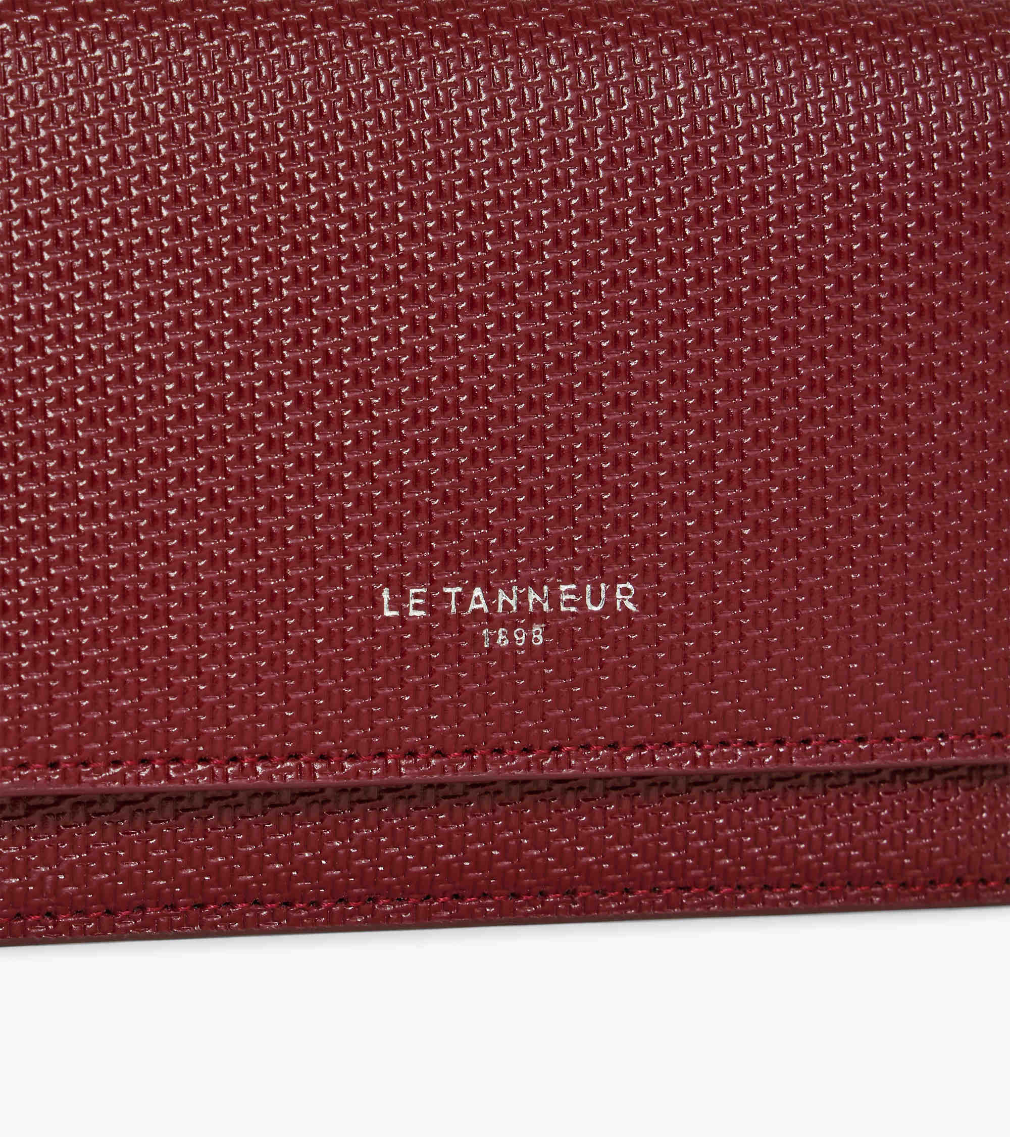 Emilie flap cardholder in T signature leather
