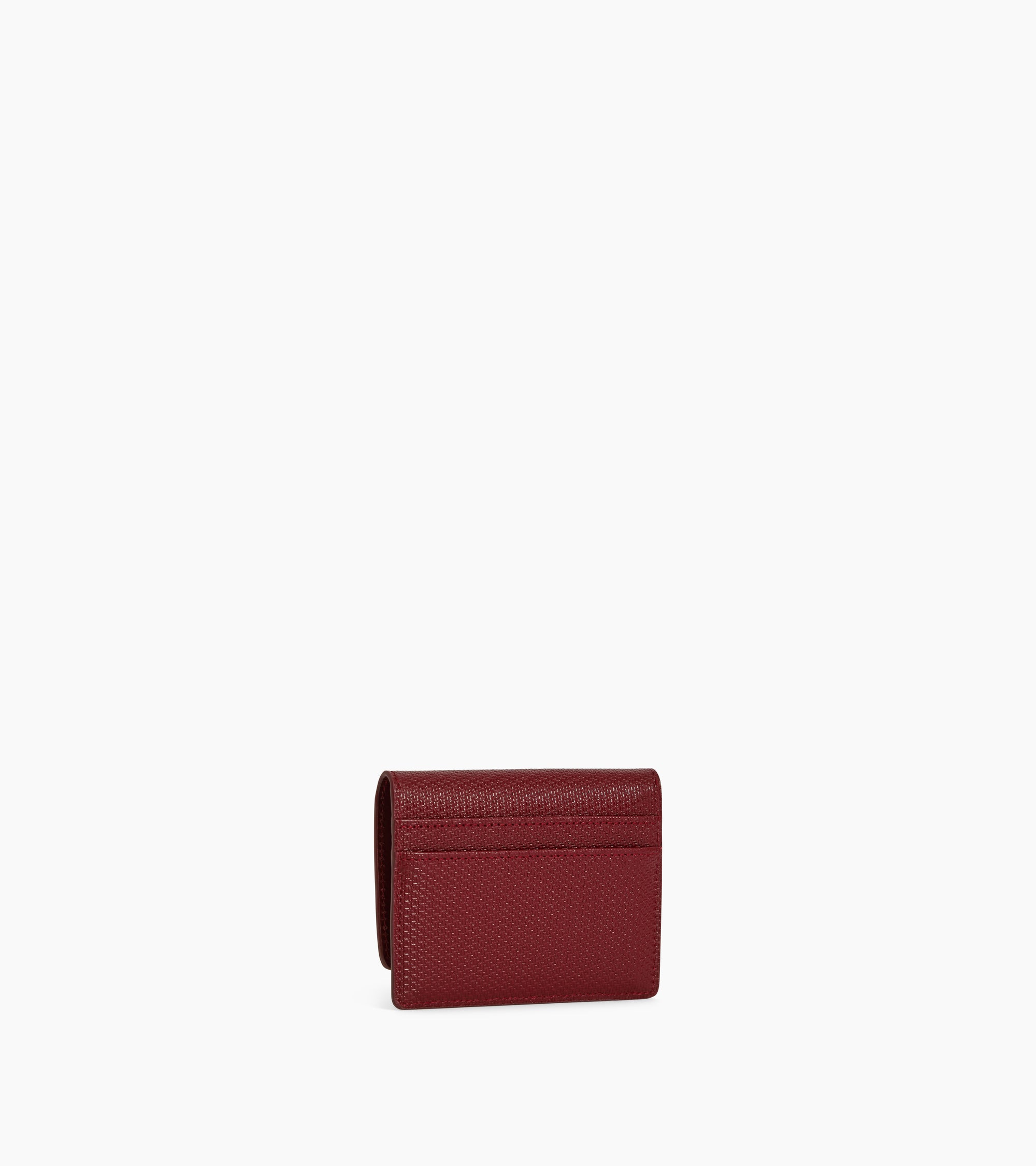 Emilie flap cardholder in T signature leather