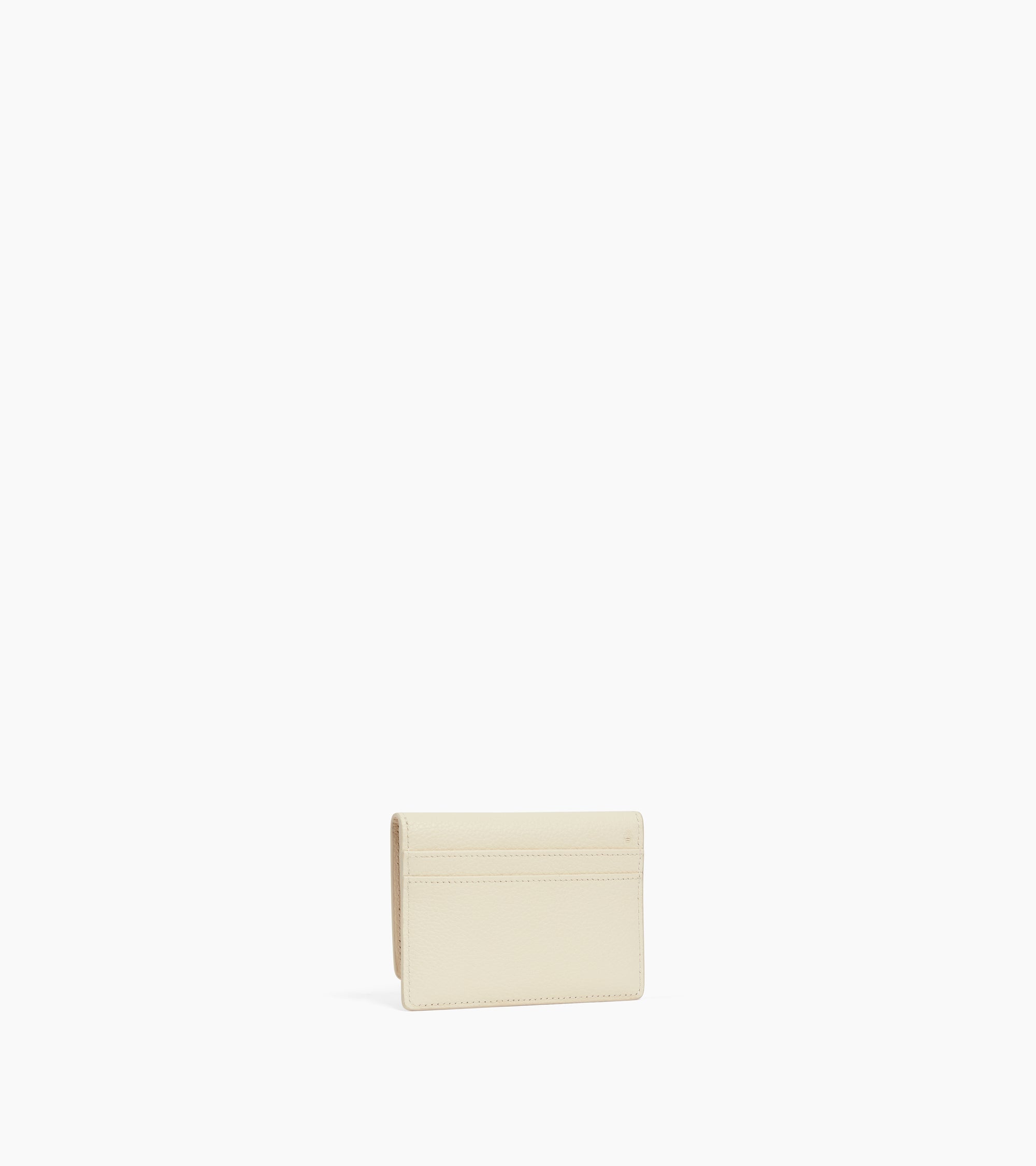 Emilie card holder in grained leather with flap