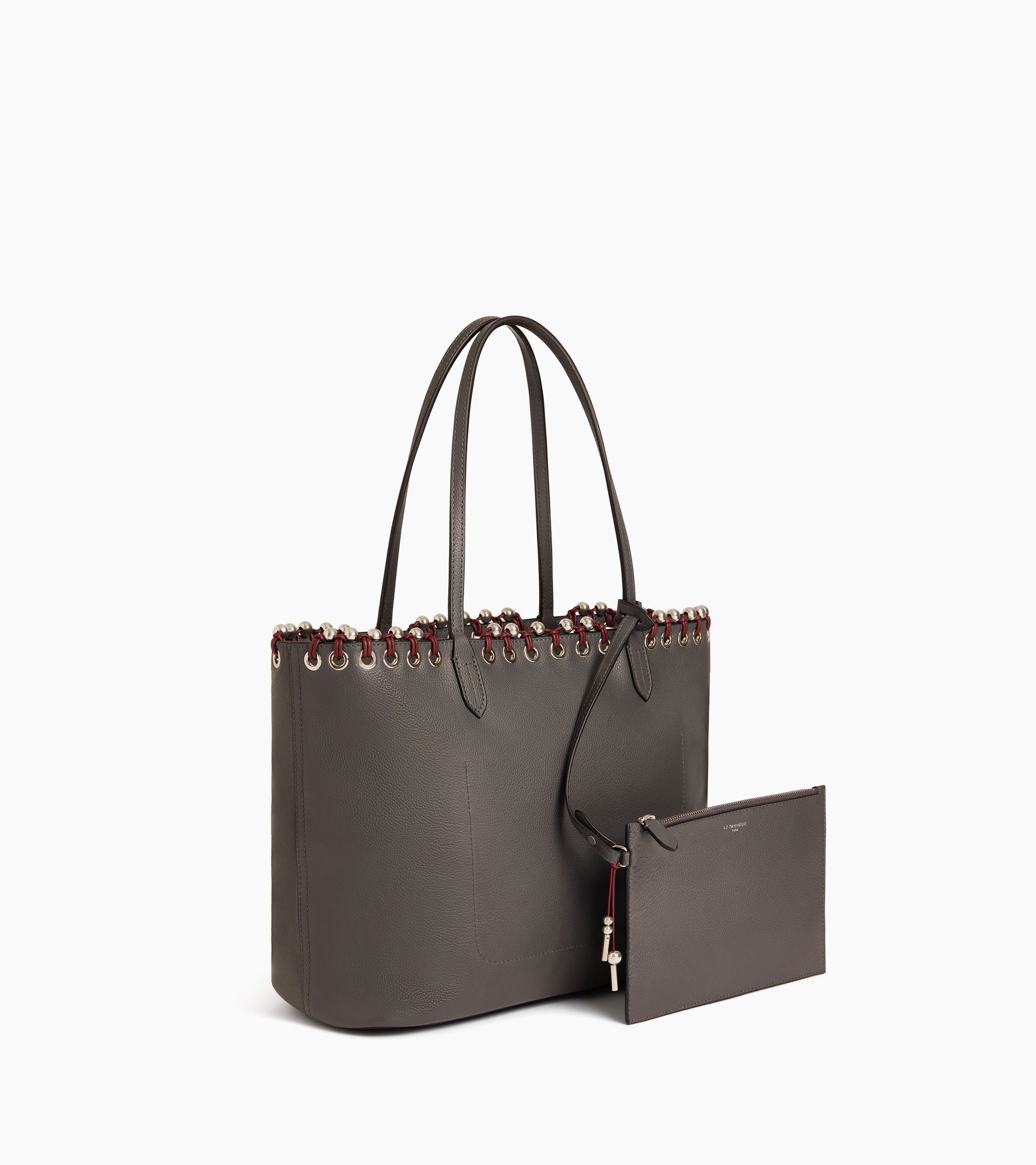 Grained leather tote bag Kitesy Martin Studio