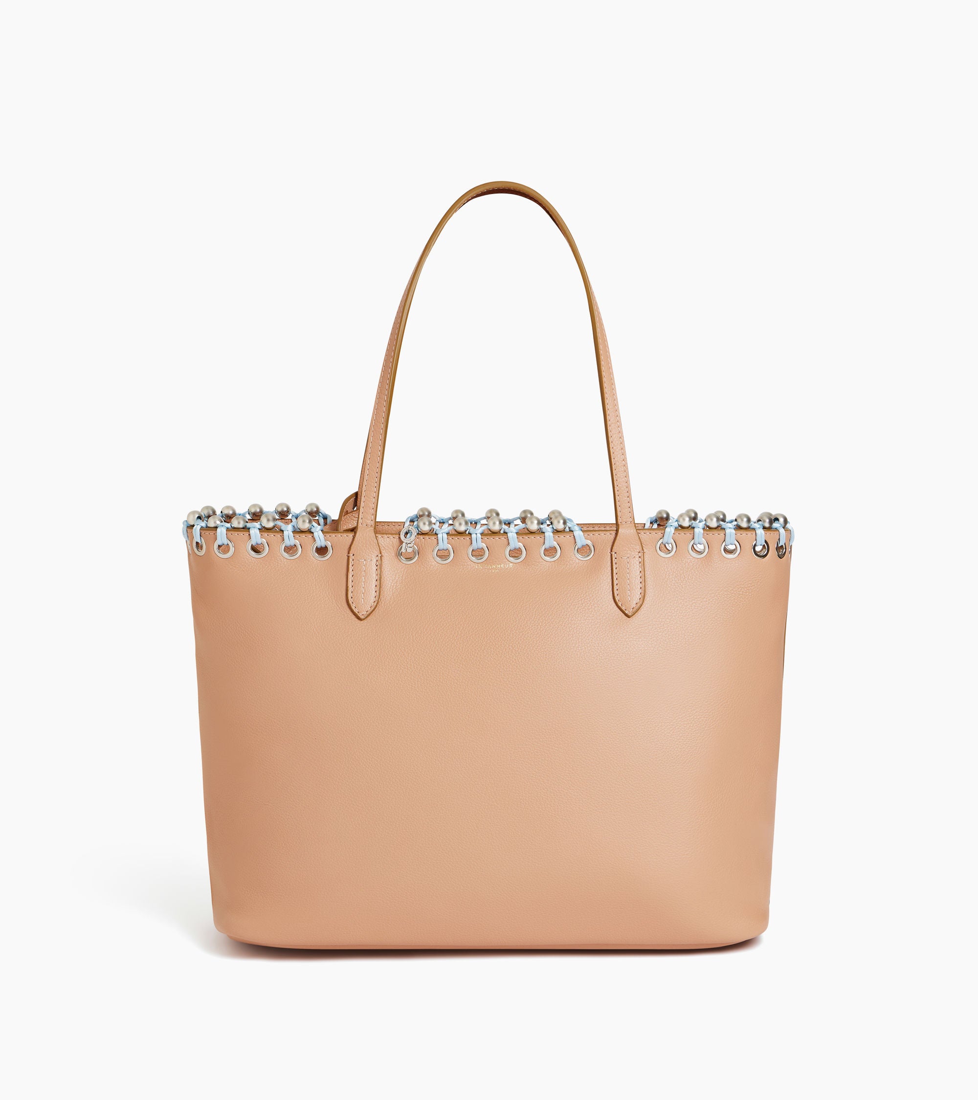 Grained leather tote bag Kitesy Martin Studio