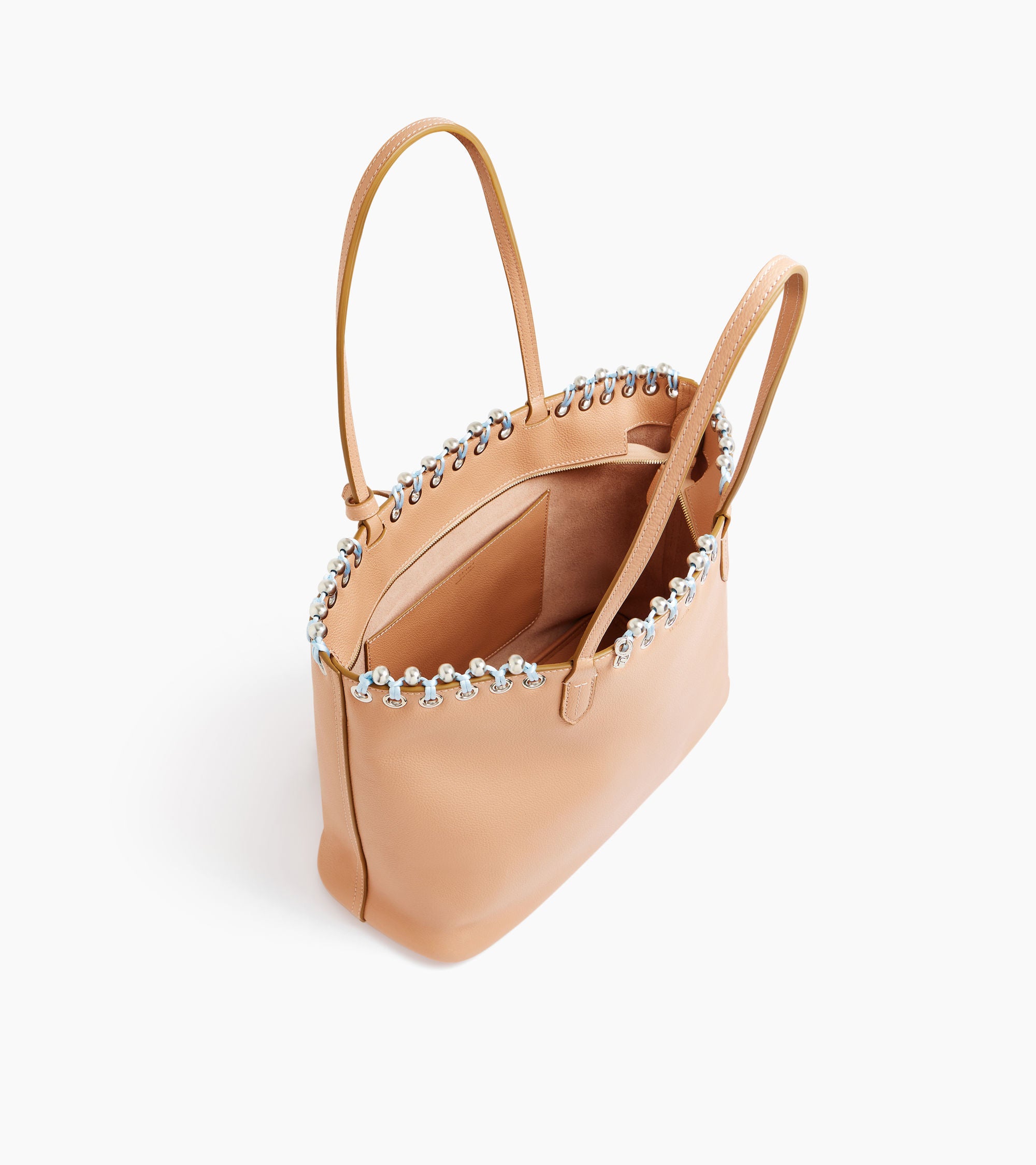 Grained leather tote bag Kitesy Martin Studio