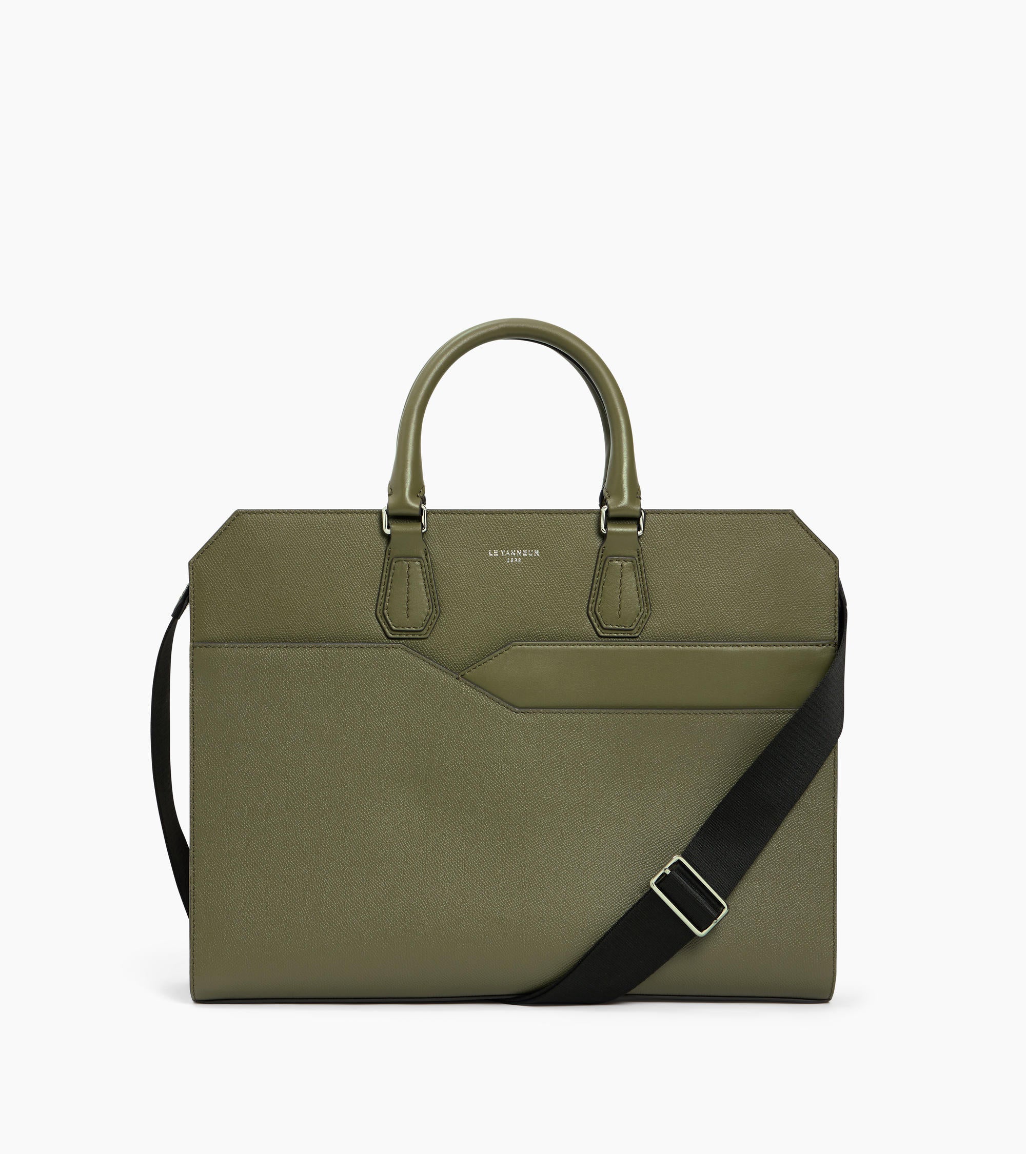 Gaston slim 15" document holder in crossed-grain leather