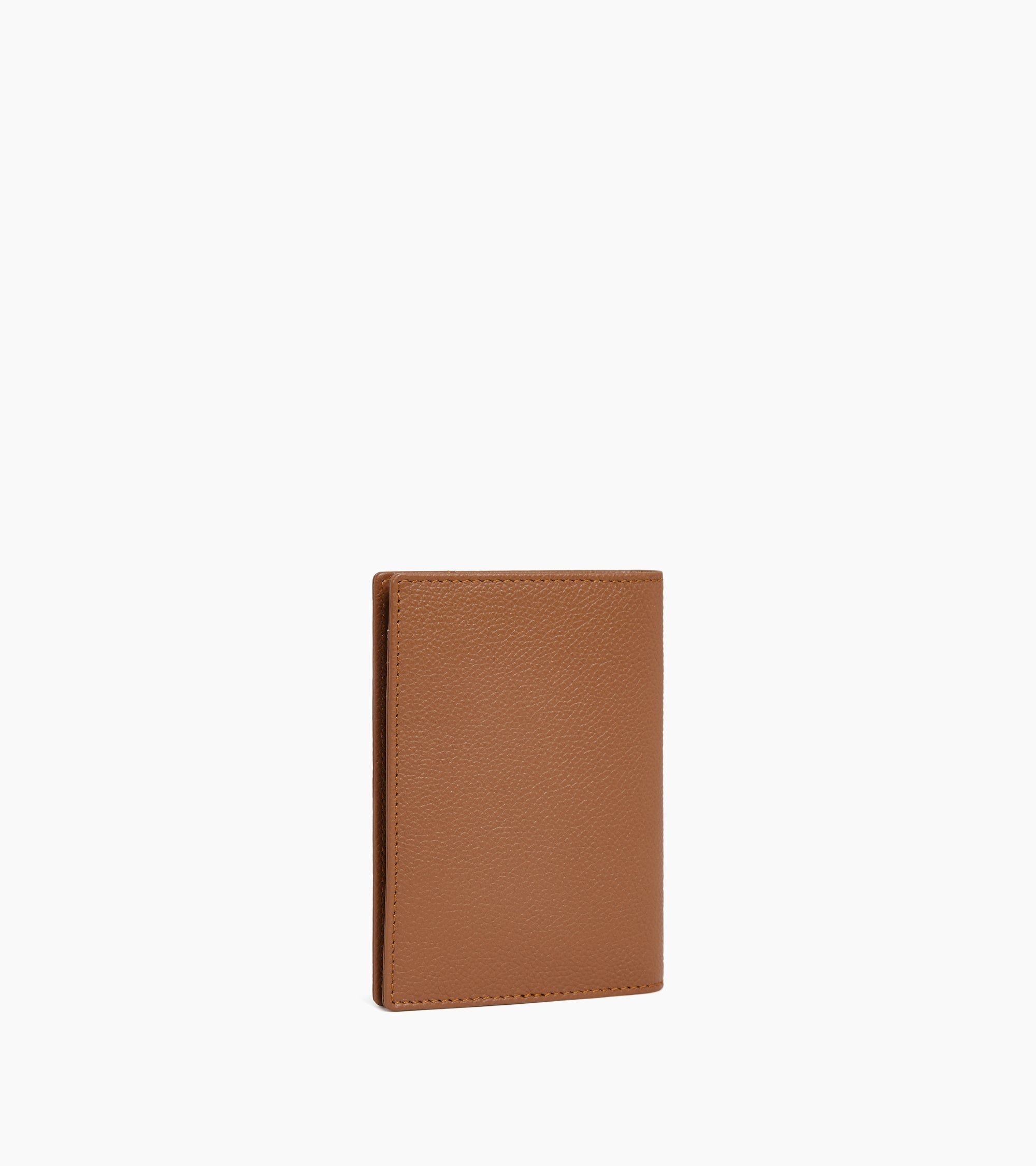 Grained leather passport holder