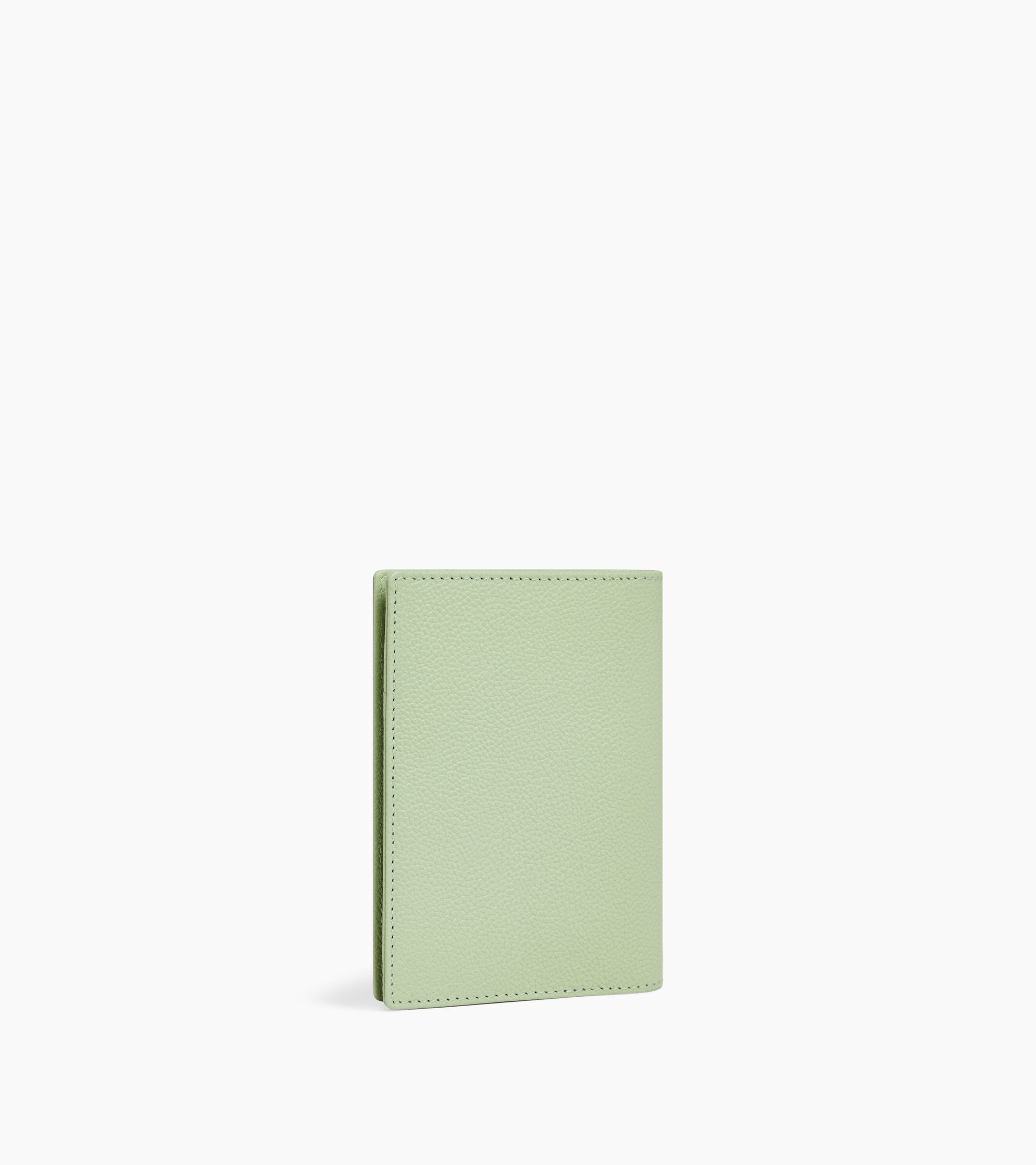 Passport holder in grained leather