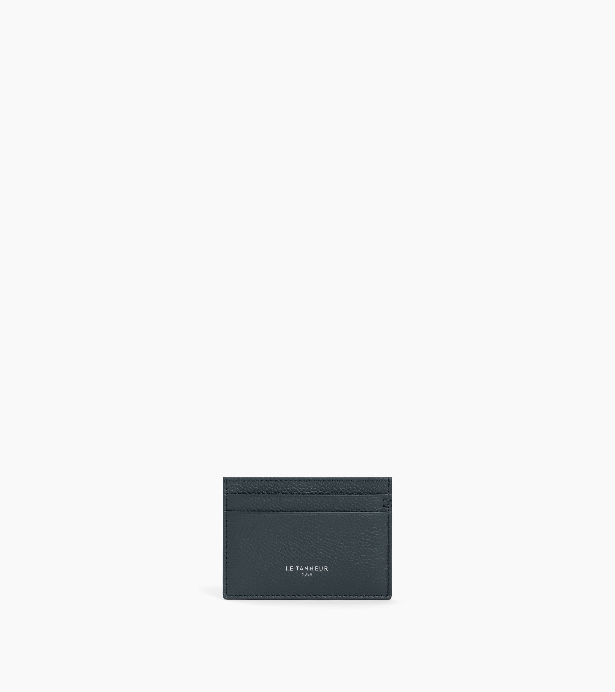 Lucien card holder in grained leather