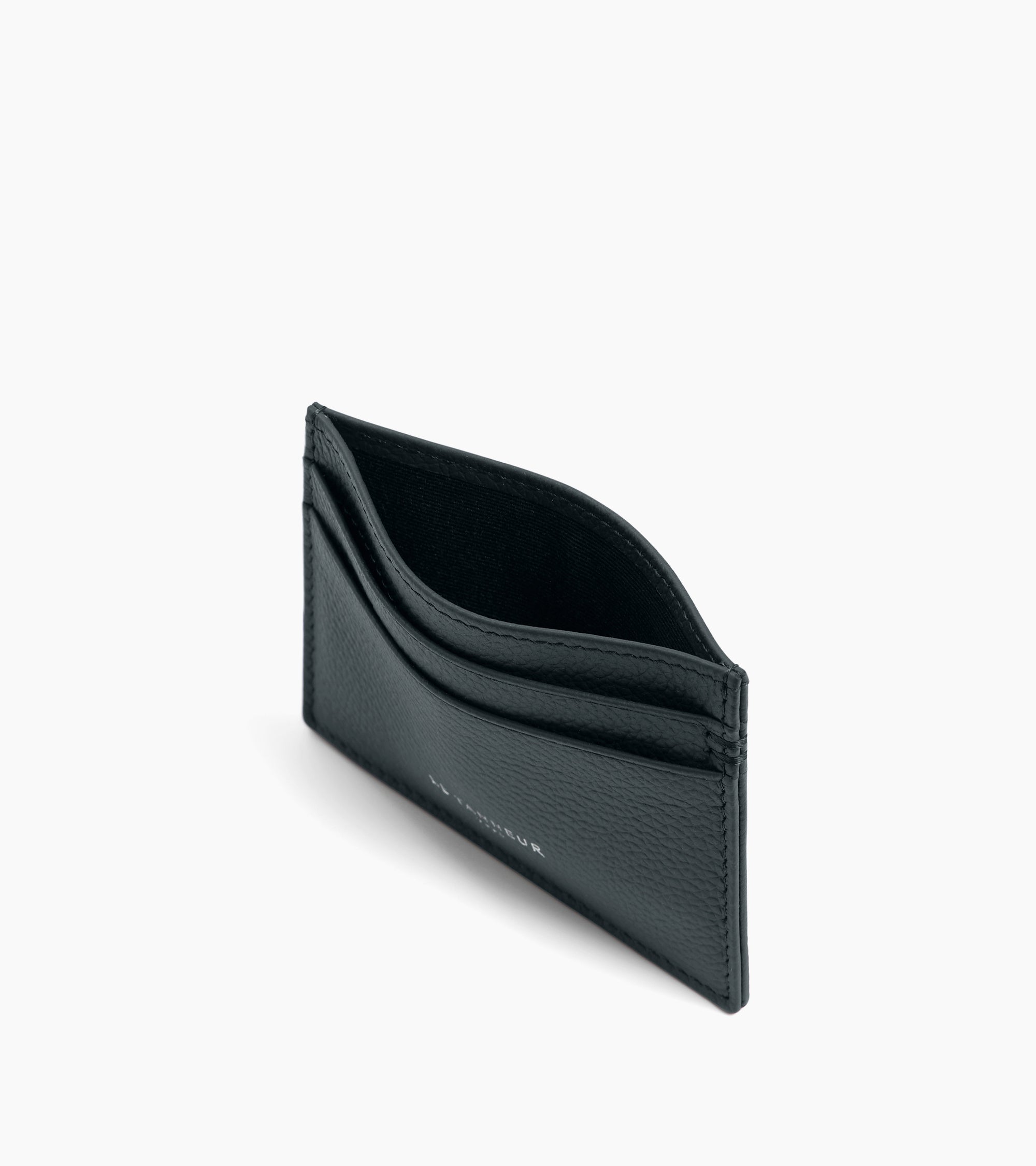 Lucien card holder in grained leather