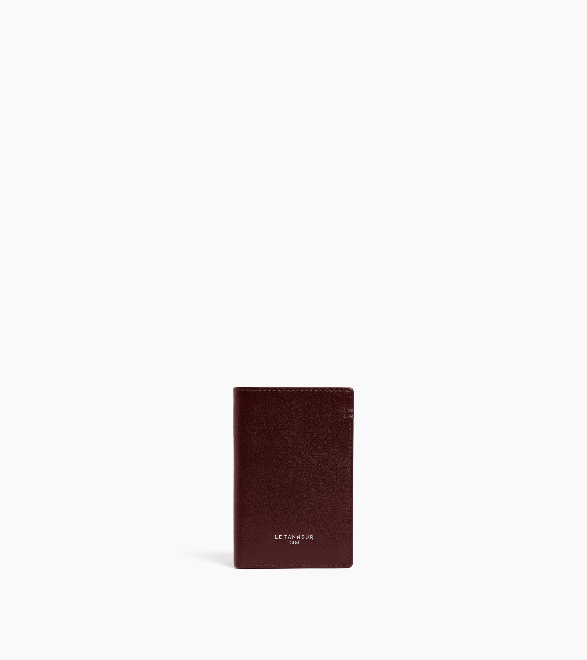 Lucien small card holder in oiled leather