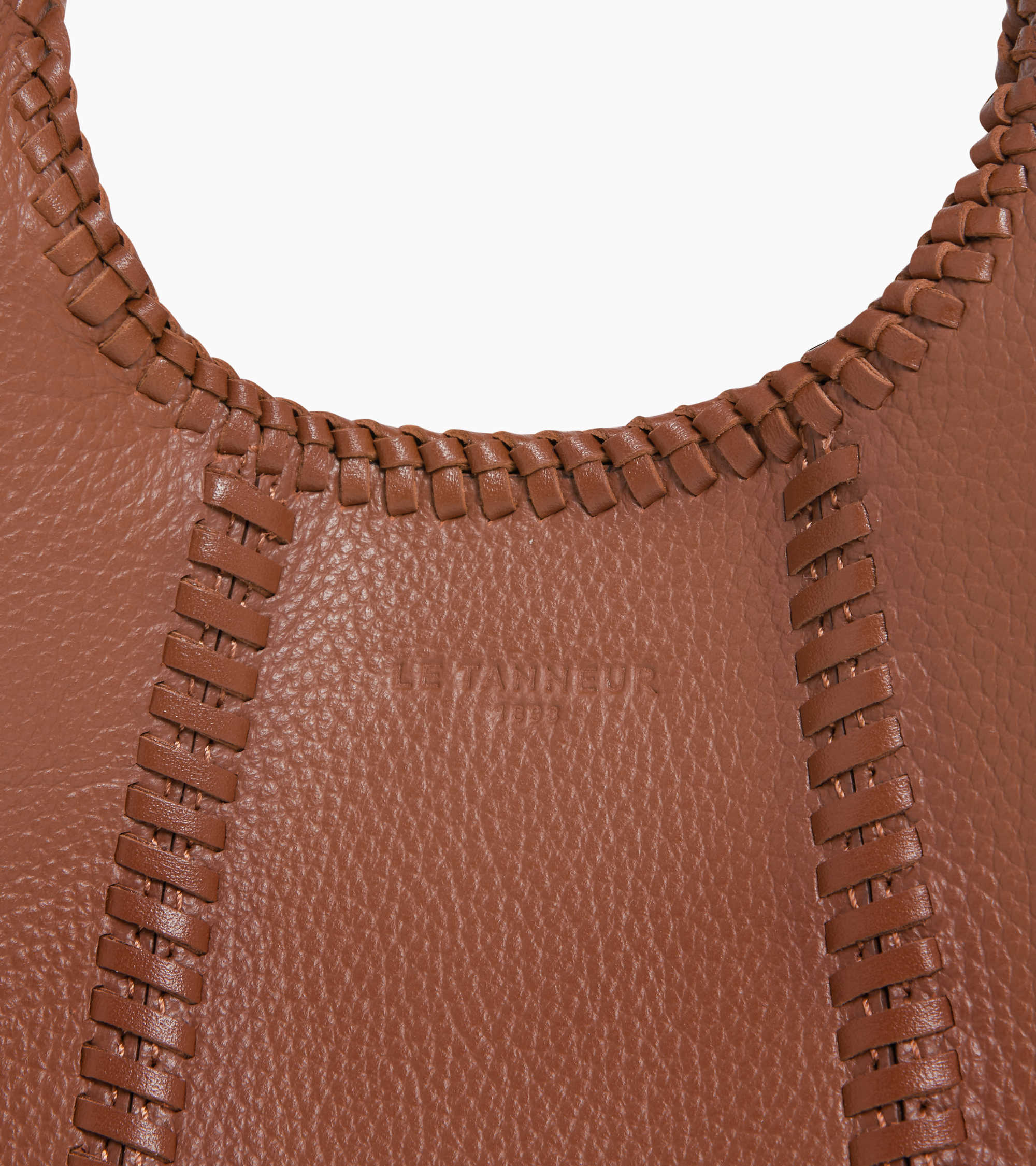 Juliette mini grained leather handbag with topstitching