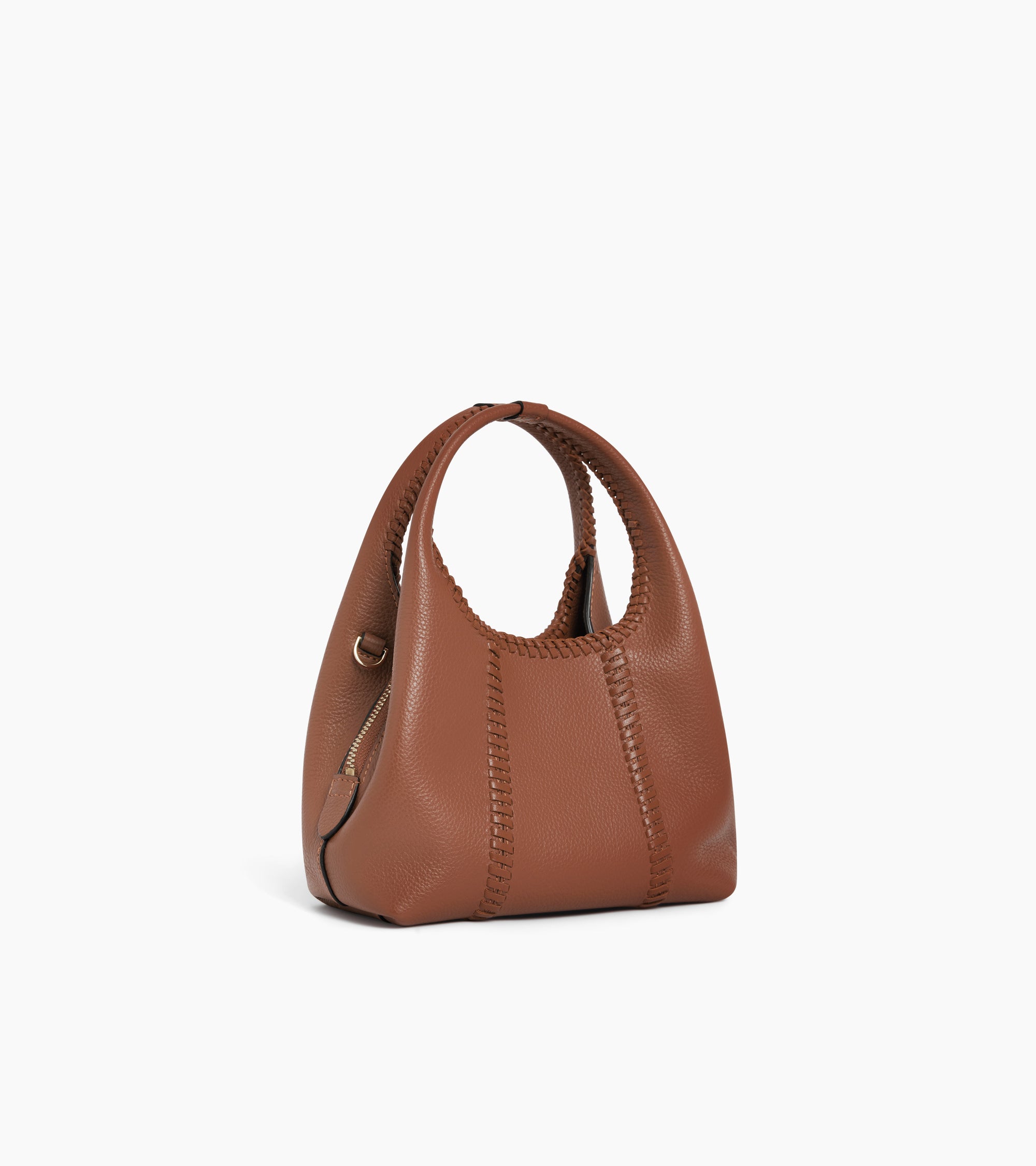 Juliette mini grained leather handbag with topstitching