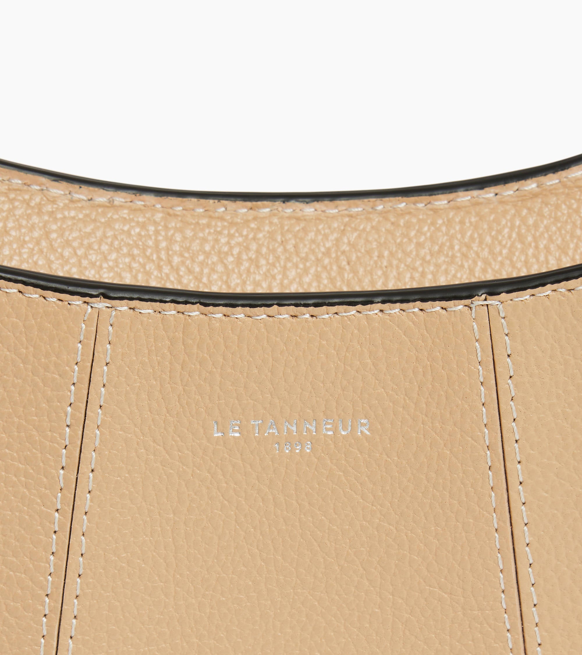 Juliette small half-moon bag in grained leather