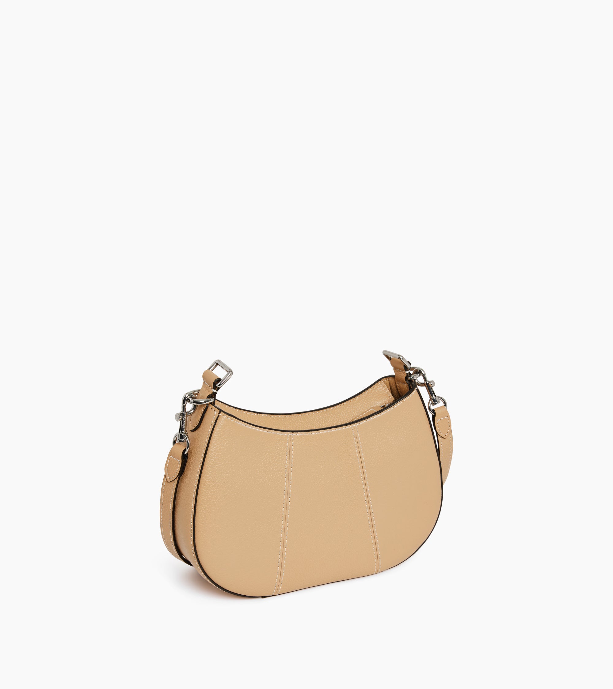 Juliette small half-moon bag in grained leather