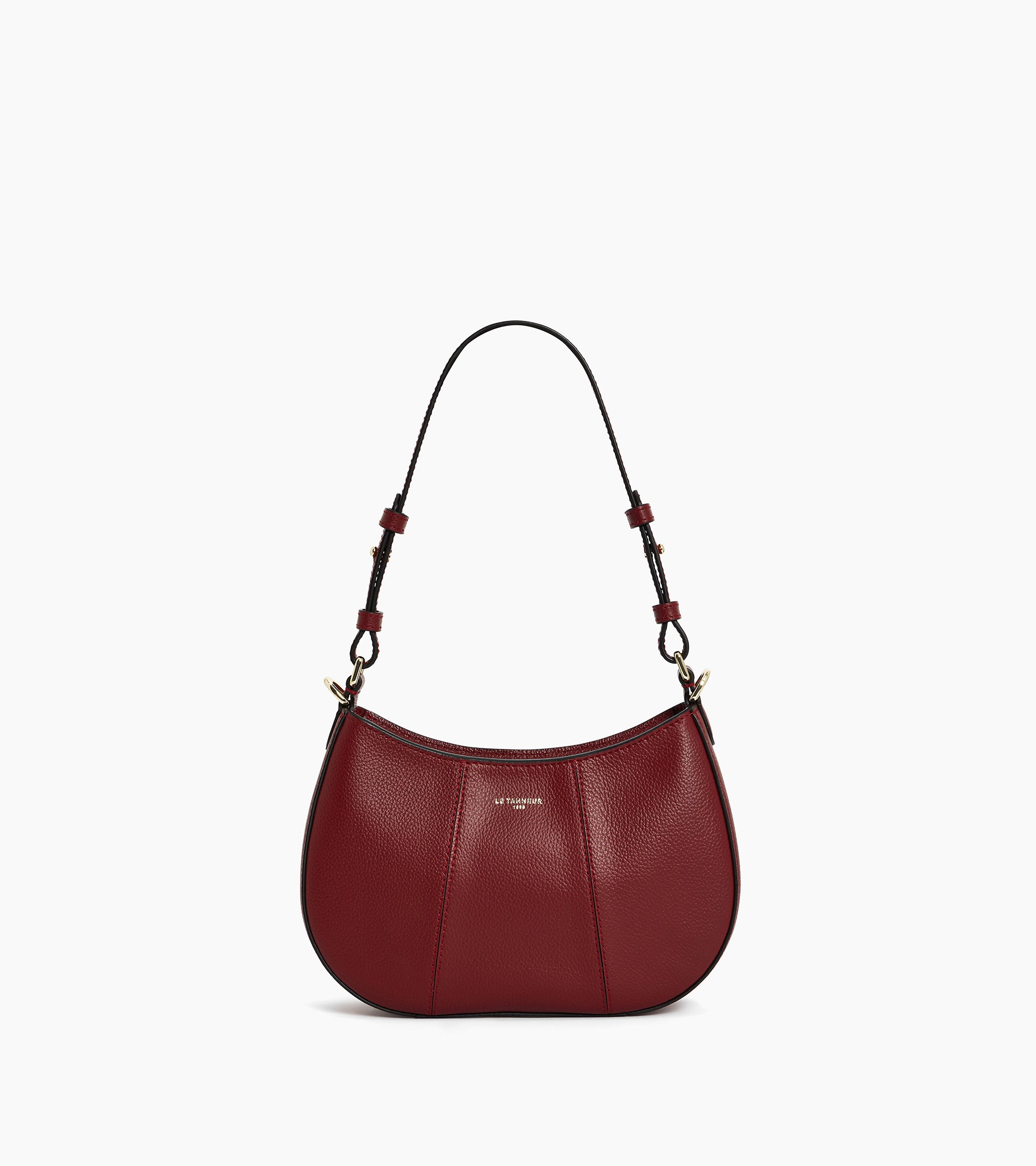 Juliette small half-moon bag in grained leather