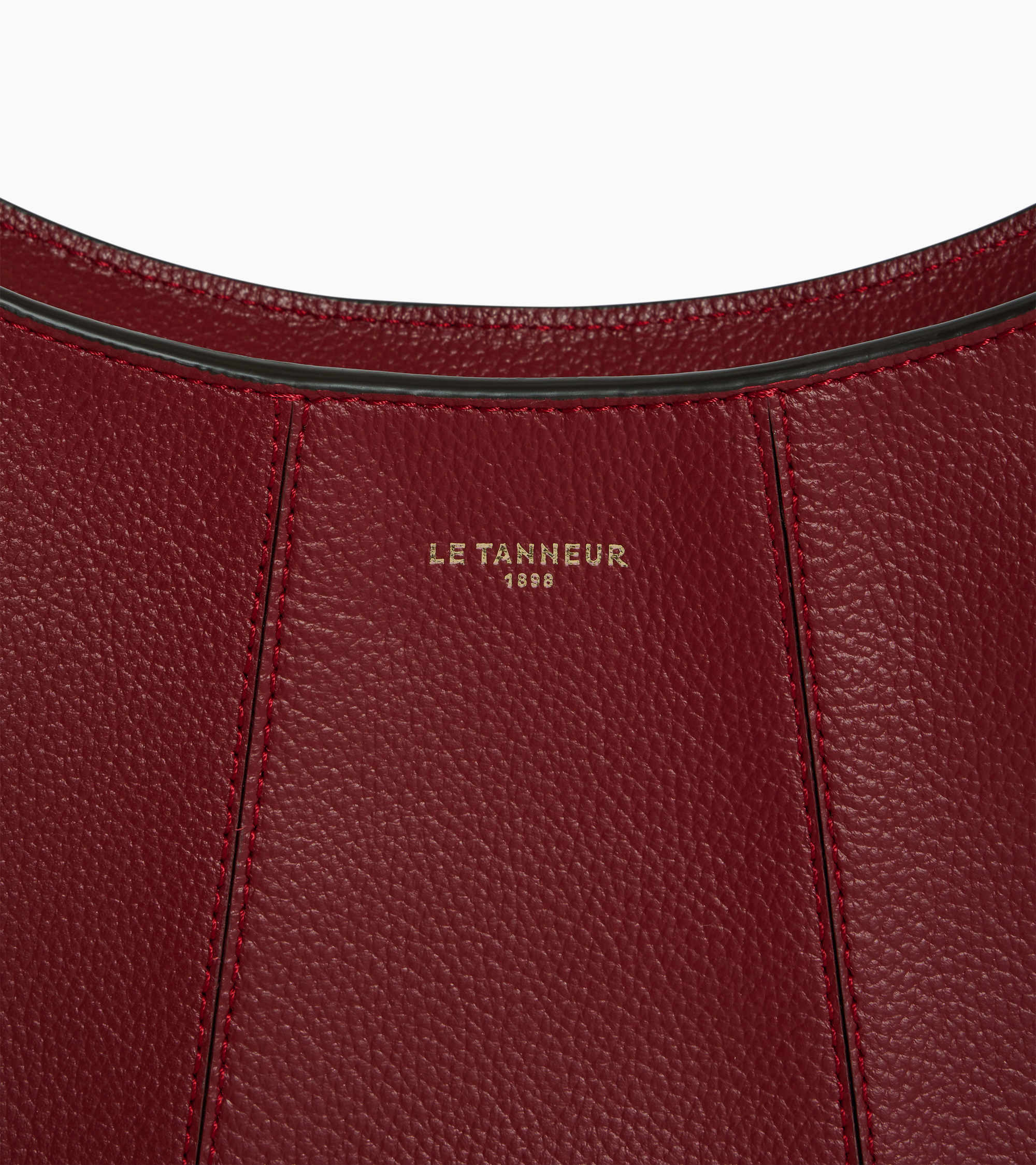 Juliette small half-moon bag in grained leather