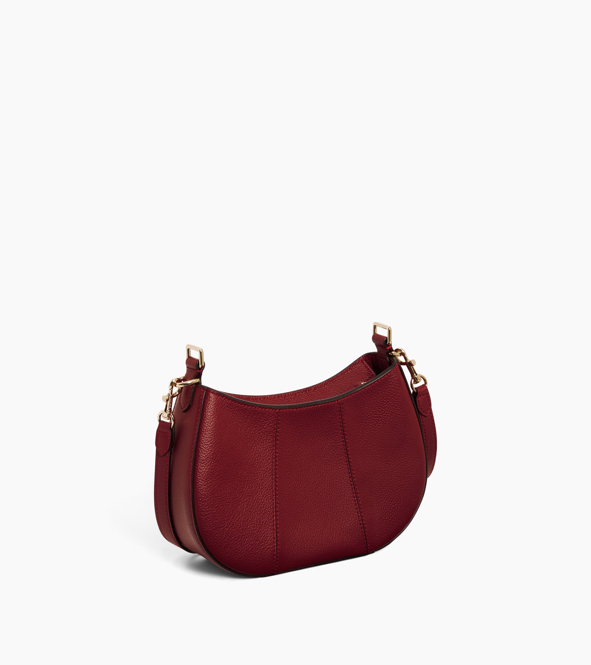 Juliette small half-moon bag in grained leather