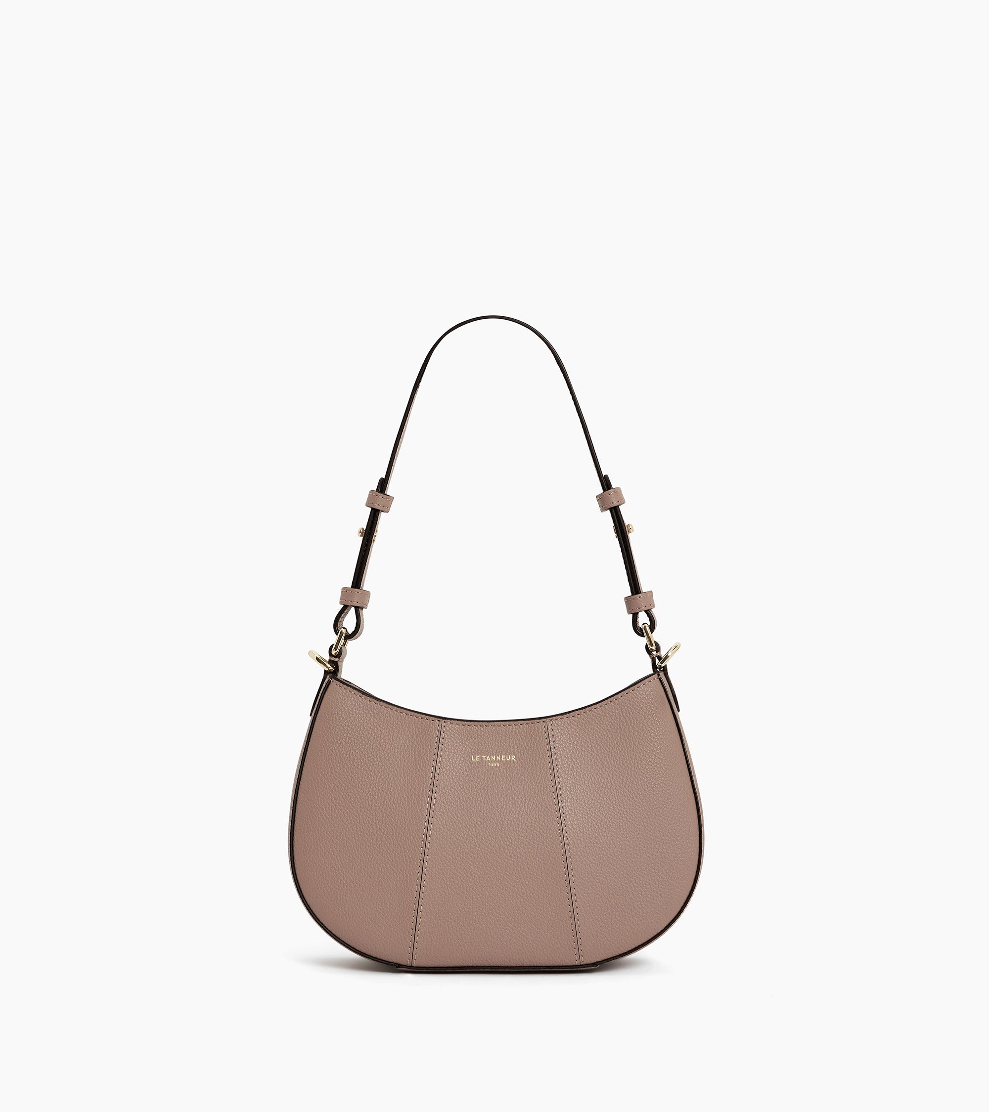 Juliette small half-moon bag in grained leather