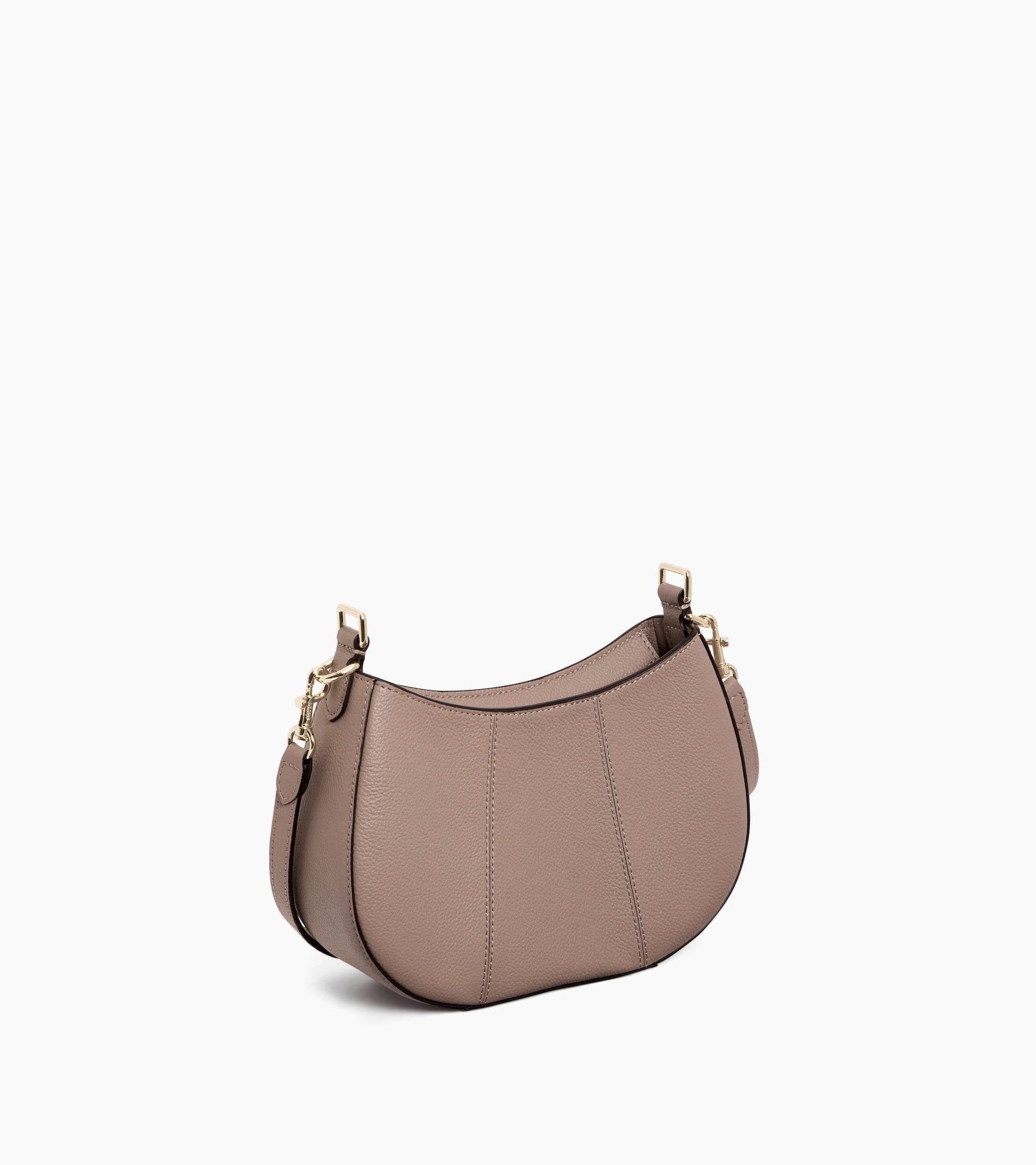 Juliette small half-moon bag in grained leather