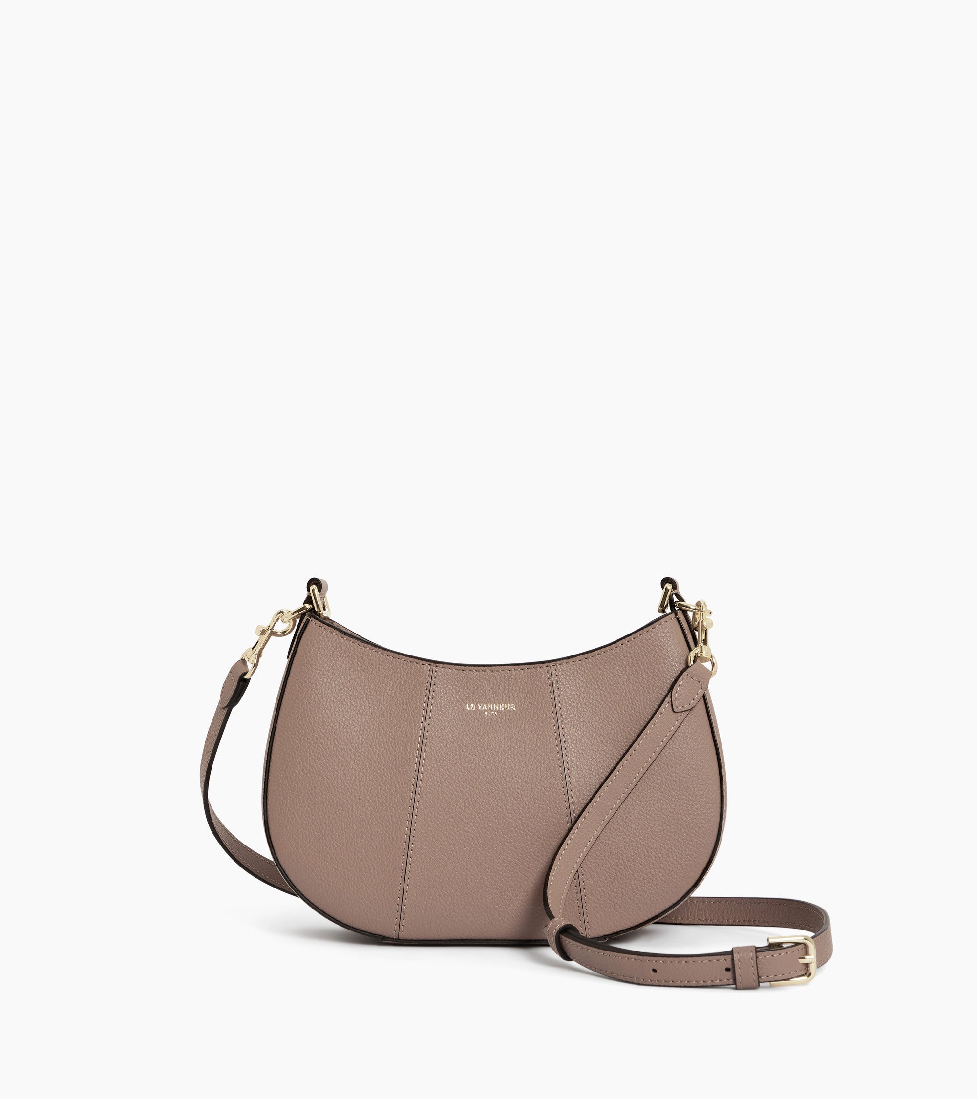 Juliette small half-moon bag in grained leather