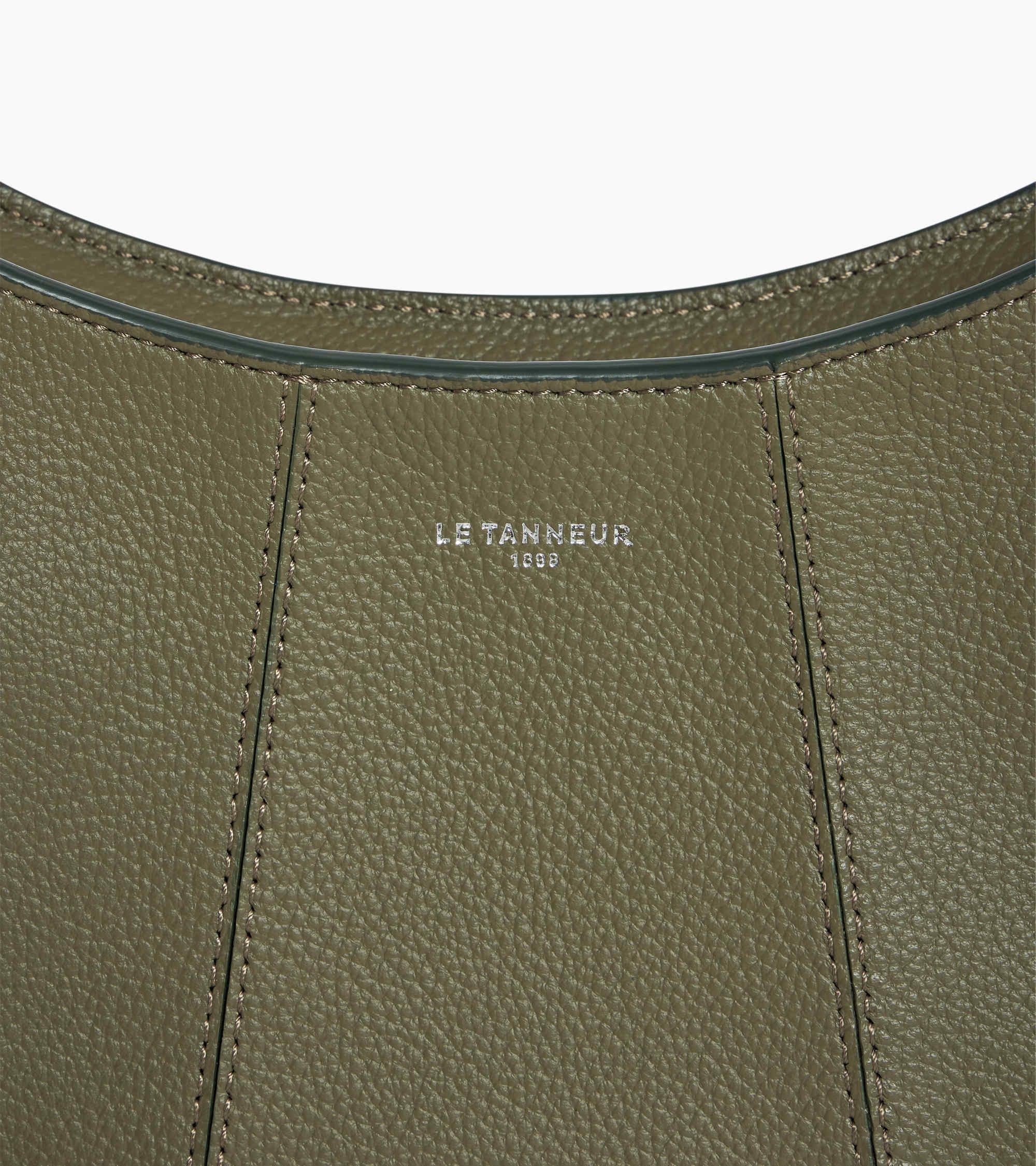 Juliette small half-moon bag in grained leather